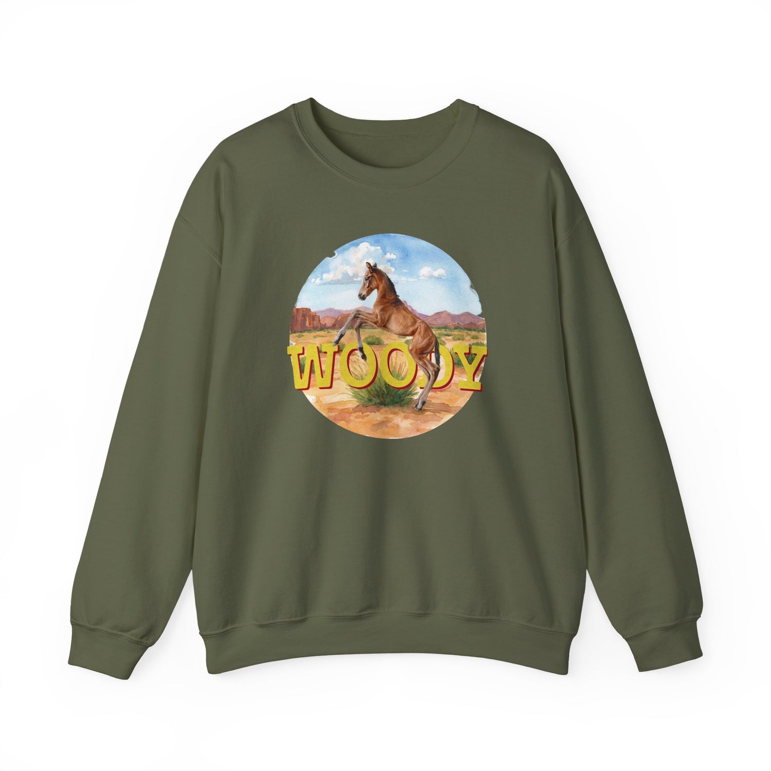 Woody Sweatshirt by Katie Van Slyke® Military Green