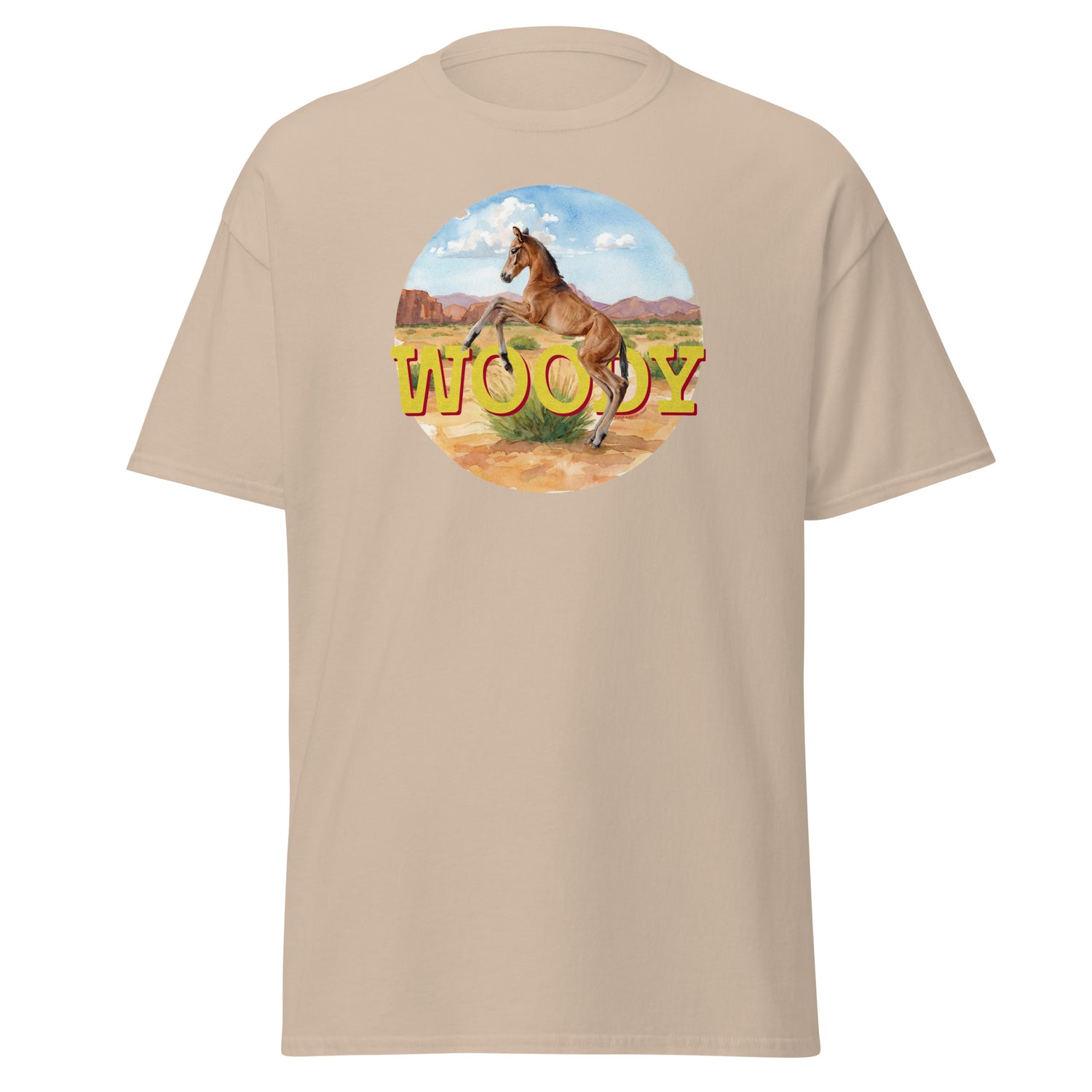Woody T-Shirt by Katie Van Slyke - Sand