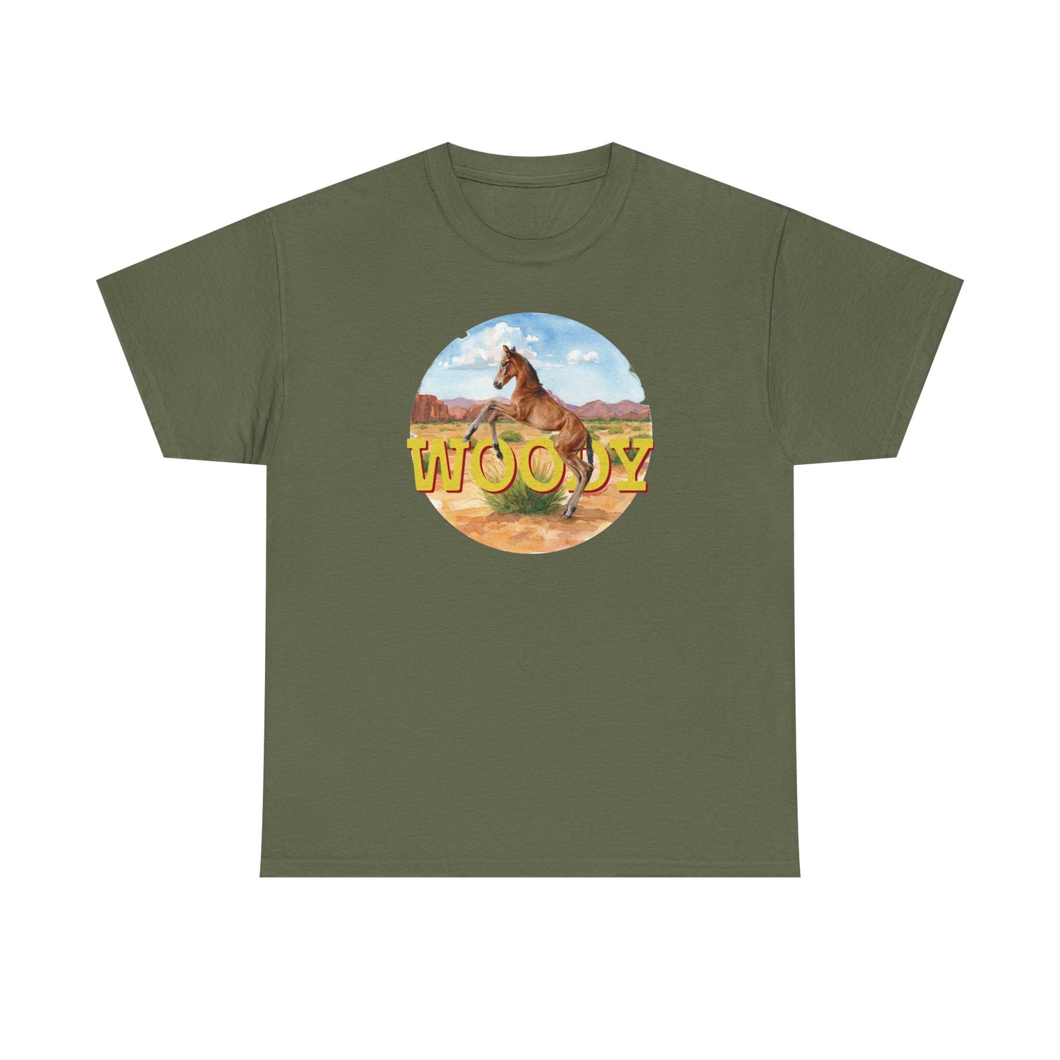 Woody T-Shirt by Katie Van Slyke® Military Green