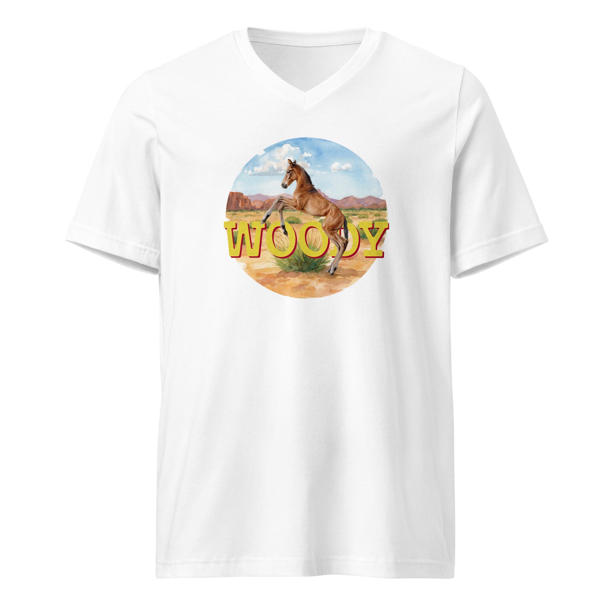 Woody V Neck T Shirt By Katie Van Slyke woody-v-neck-t-shirt-by-katie-van-slyke