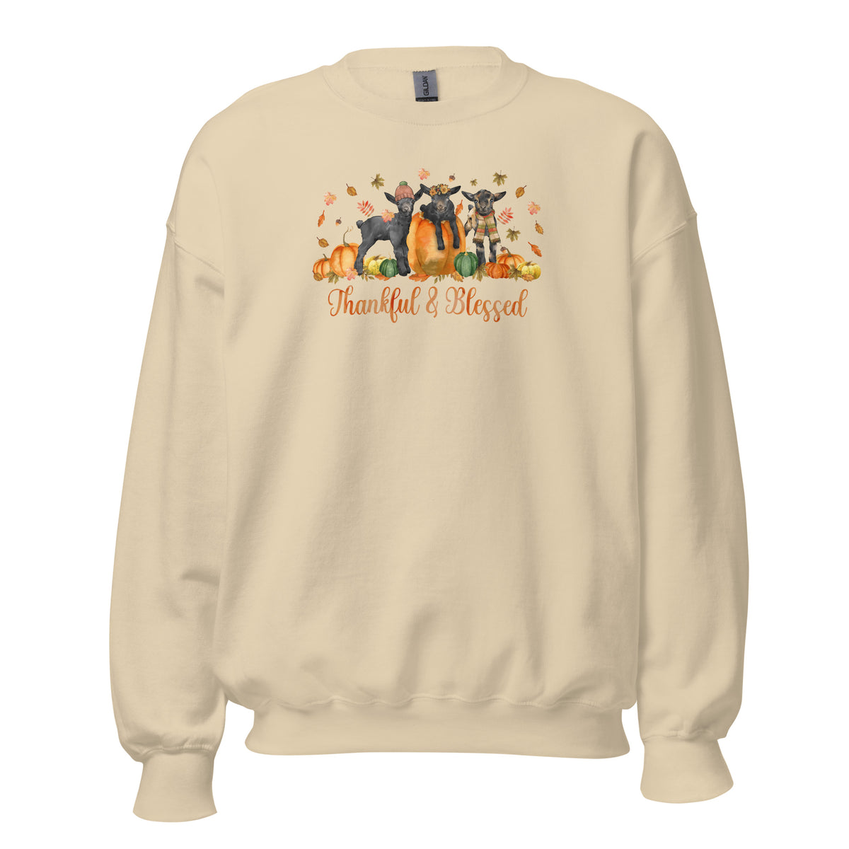 Blessed Goaties Sweatshirt by Katie Van Slyke - Sand