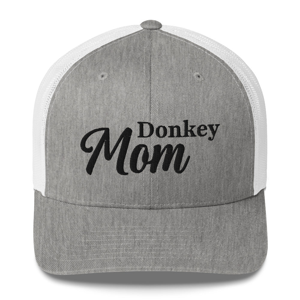donkey-mom-trucker-hat-by-katie-van-slyke-heather-grey-white
