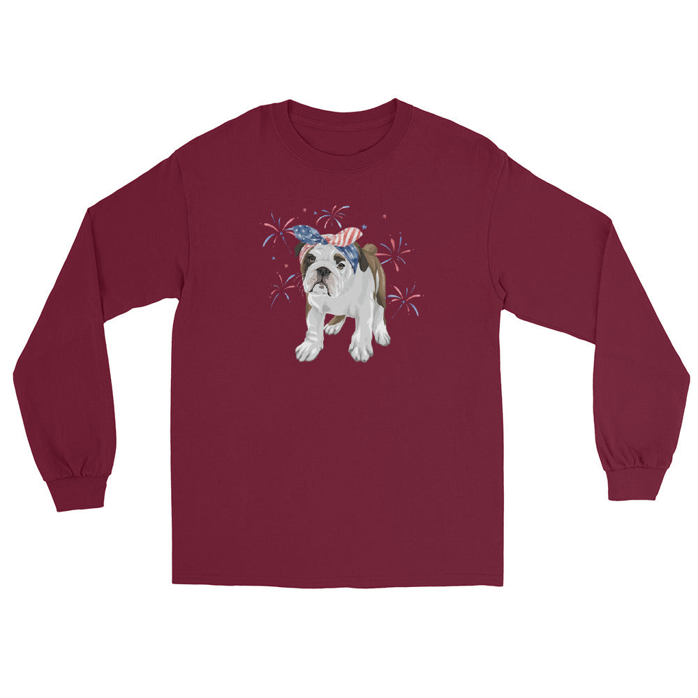 frankies-fireworks-long-sleeve-t-shirt-by-katie-van-slyke-maroon