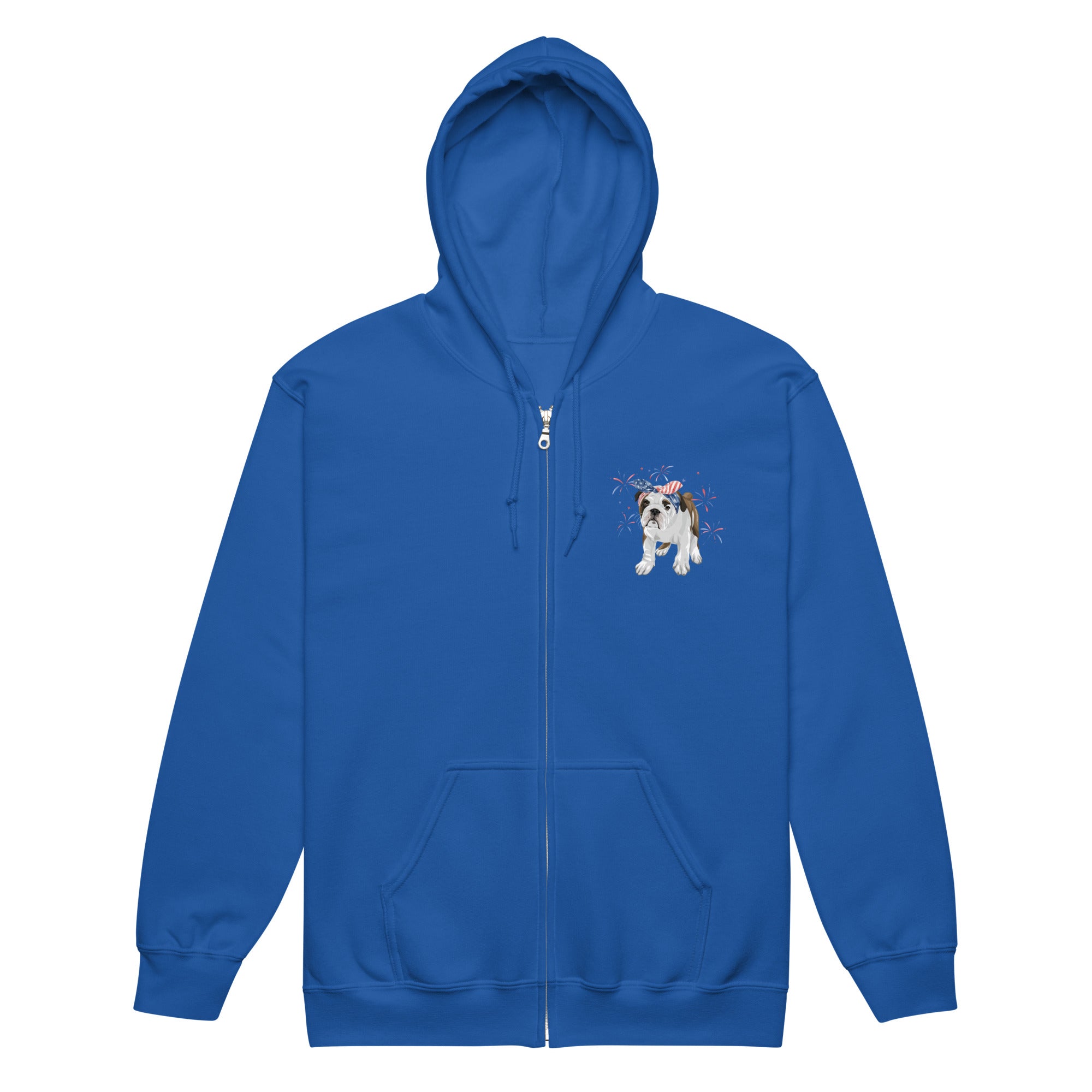 Frankie's Fireworks Zip-Up Hoodie by Katie Van Slyke