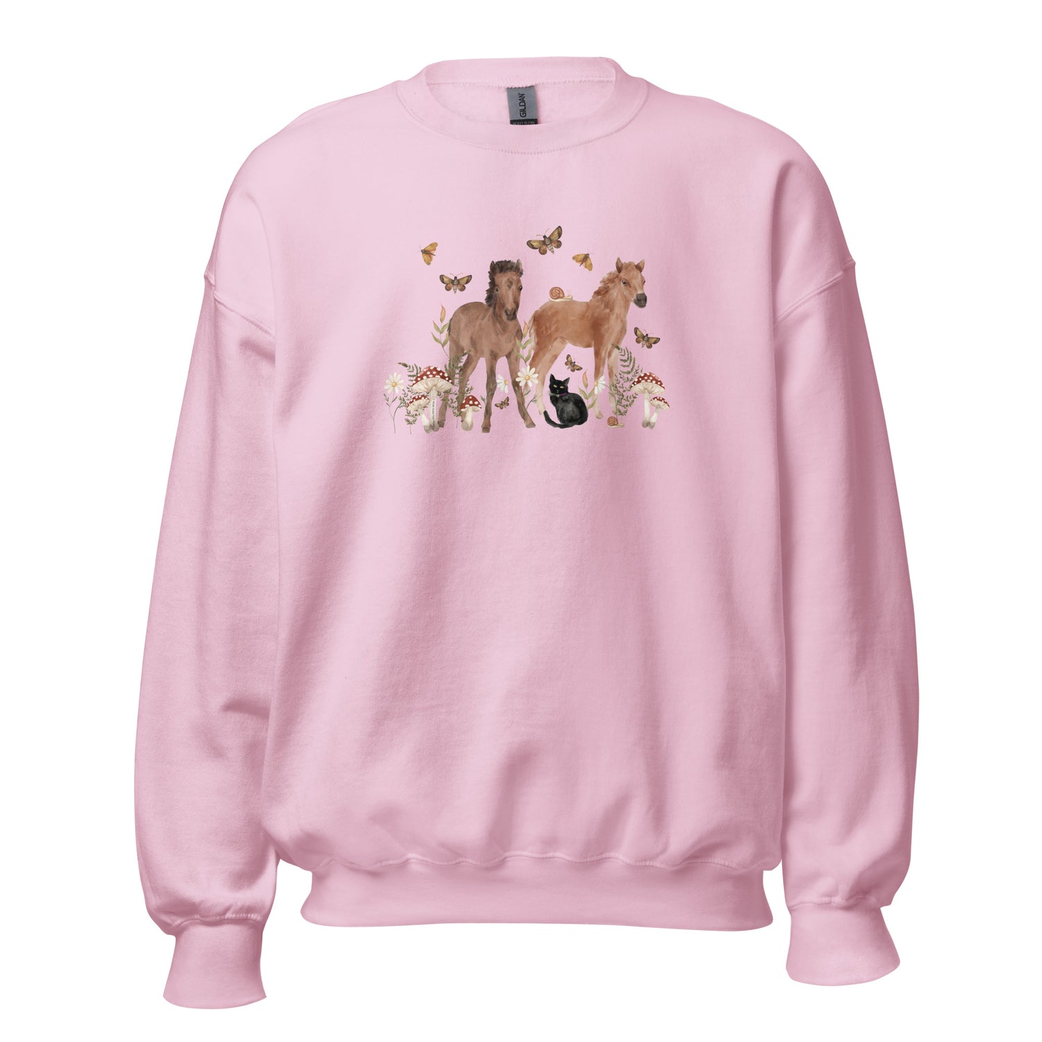 Gidget and Ginny Sweatshirt by Katie Van Slyke - Light Pink