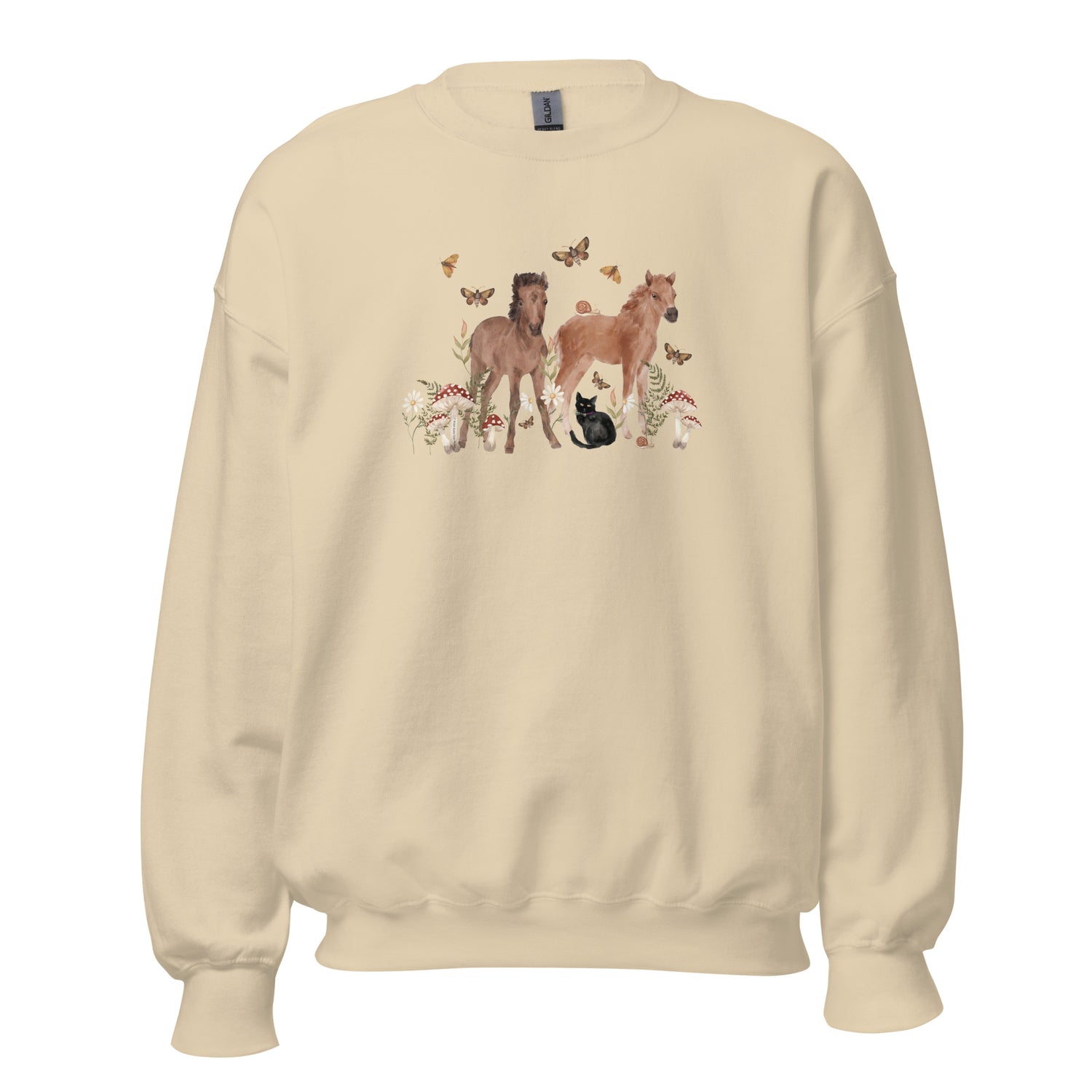 Gidget and Ginny Sweatshirt by Katie Van Slyke - Sand