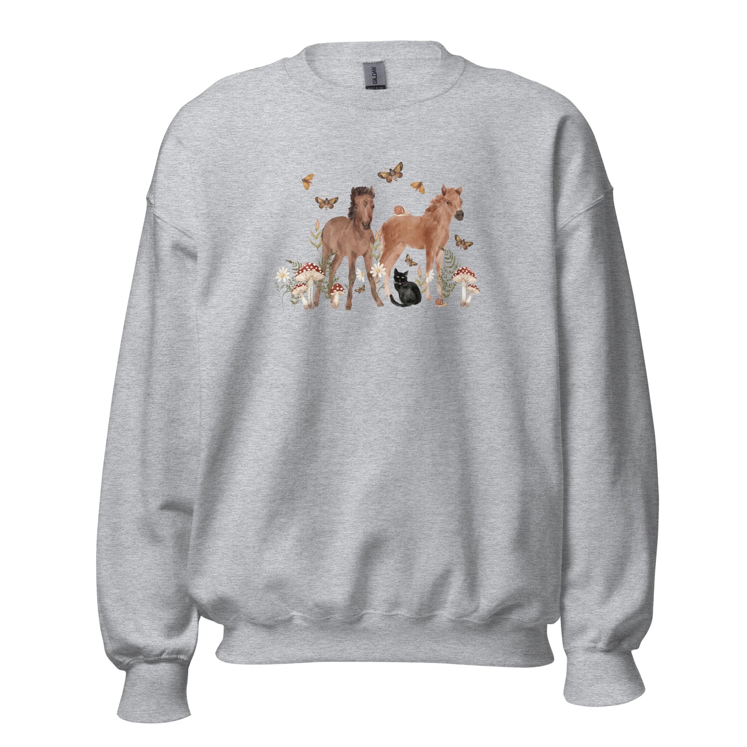 Gidget and Ginny Sweatshirt by Katie Van Slyke - Sport Grey