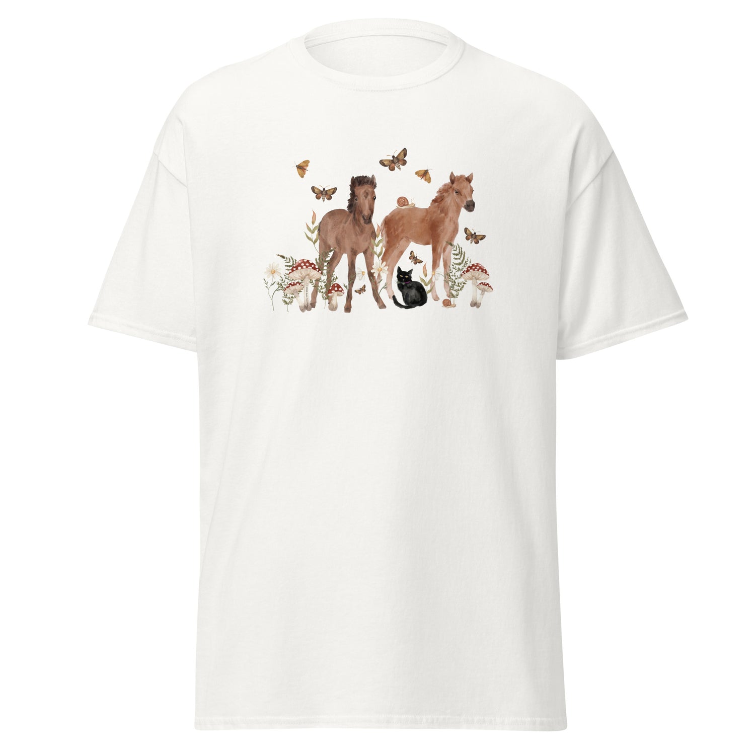 Gidget and Ginny T-Shirt by Katie Van Slyke - White