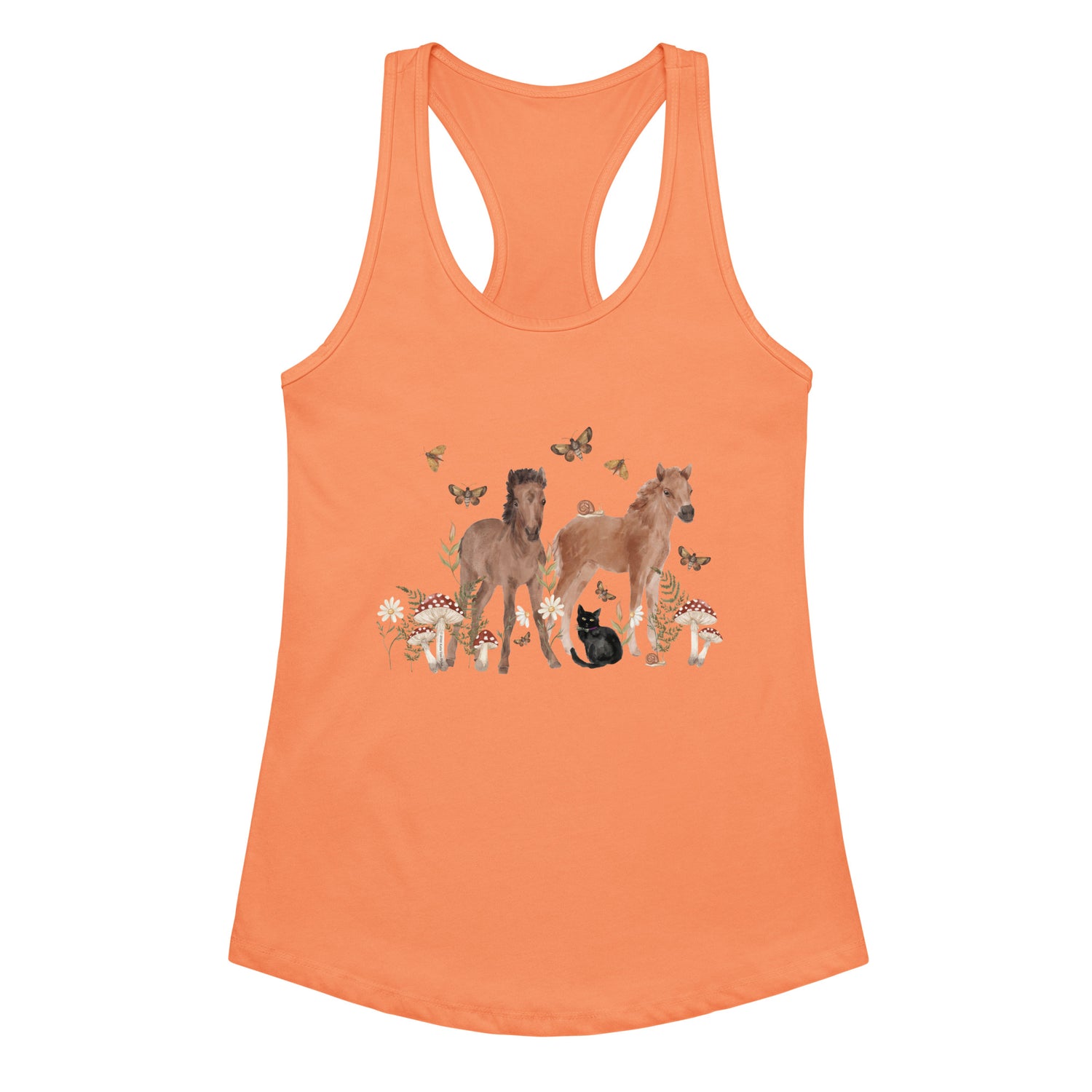 Gidget and Ginny Tank by Katie Van Slyke - Light Orange