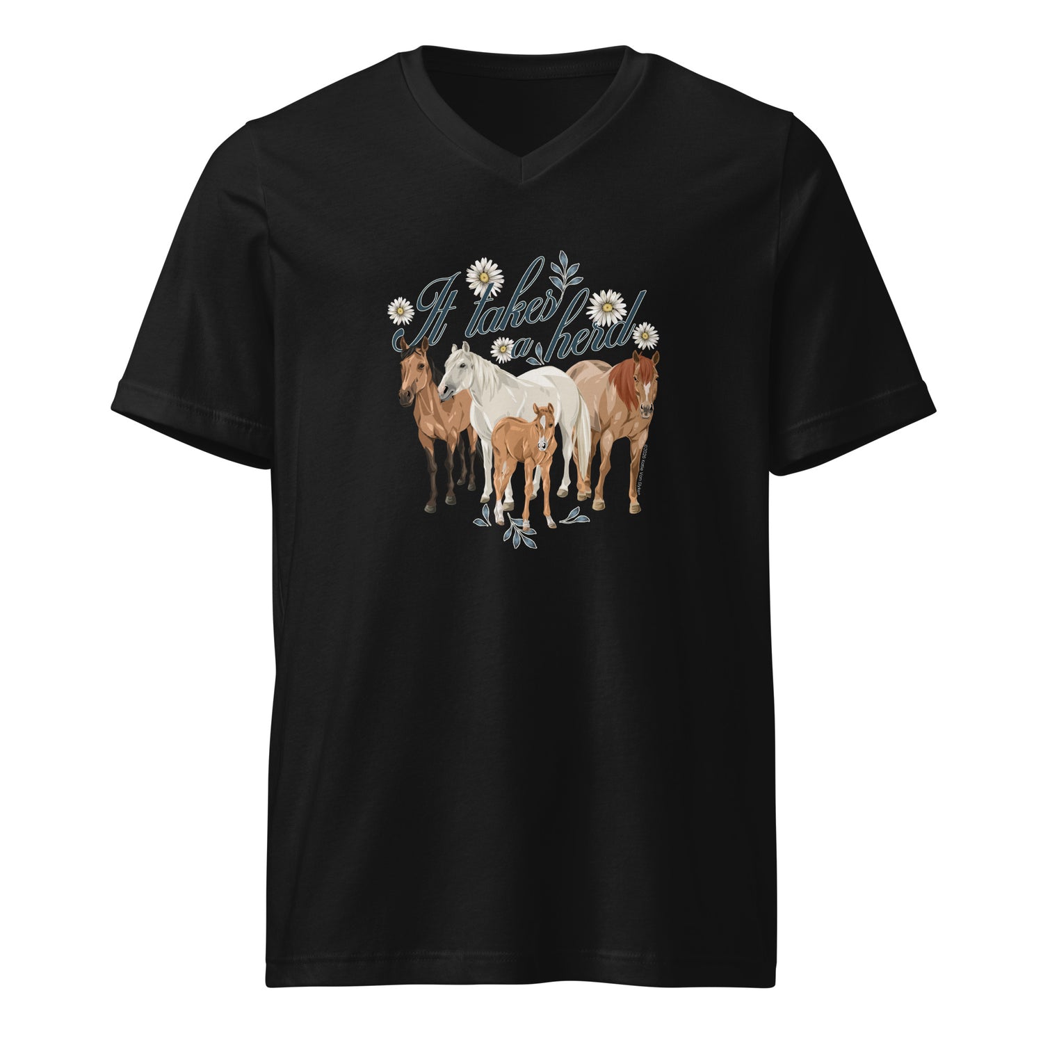 it-takes-a-herd-v-neck-t-shirt-by-katie-van-slyke-black