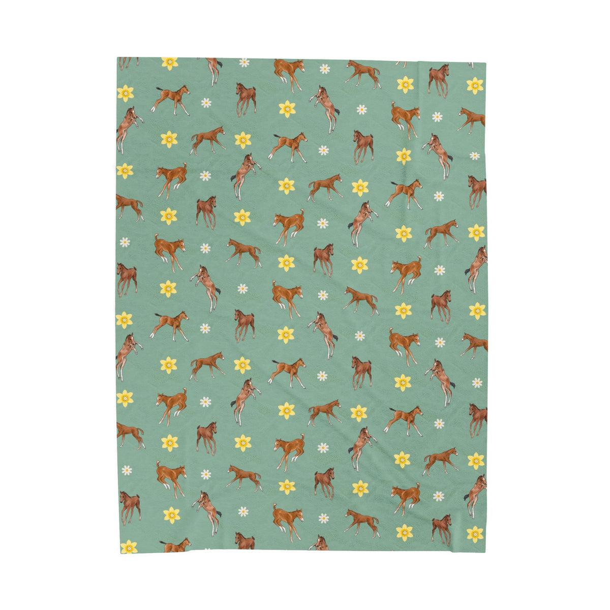 2026 Foals Plush Blanket by Katie Van Slyke