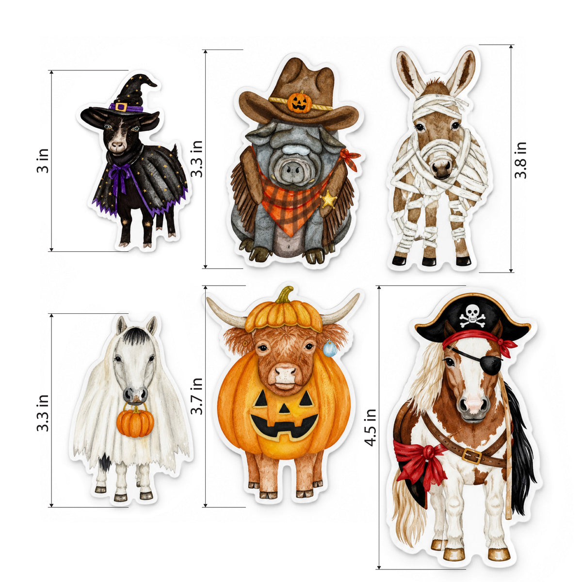 Spooky Crew Sticker 6-Pack by Katie Van Slyke®