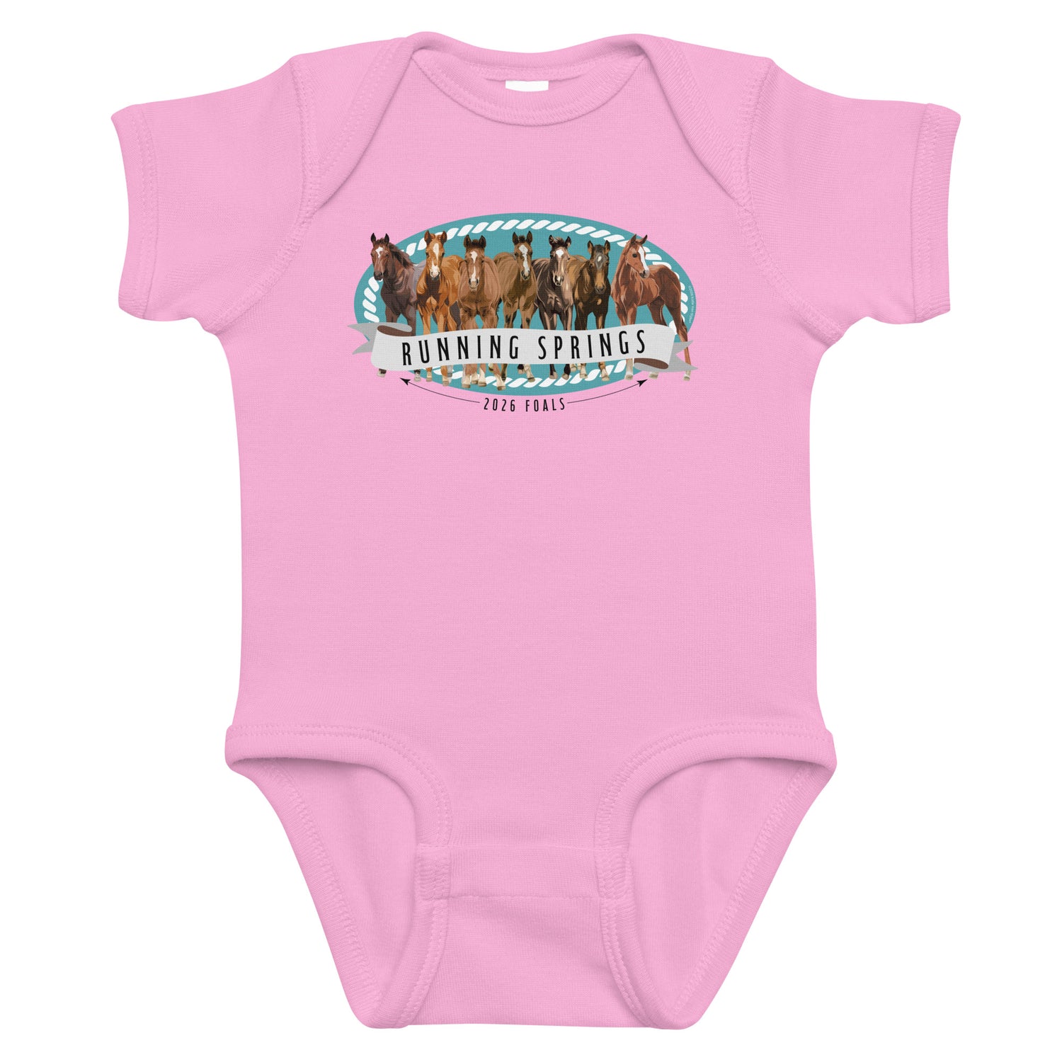 KIDS 2026 Foals Lineup Onesie by Katie Van Slyke - Pink