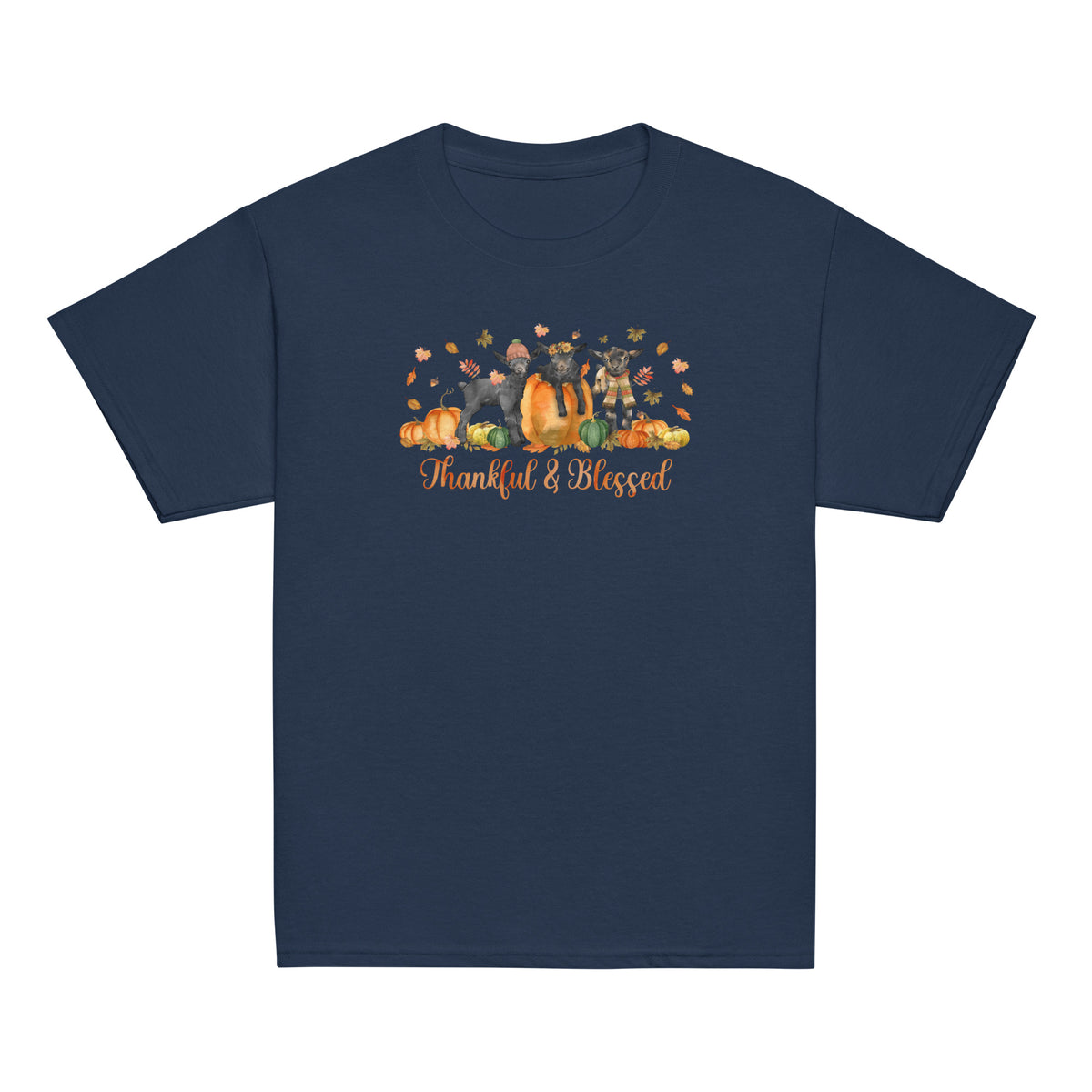 KIDS Blessed Goaties T-Shirt by Katie Van Slyke - Navy