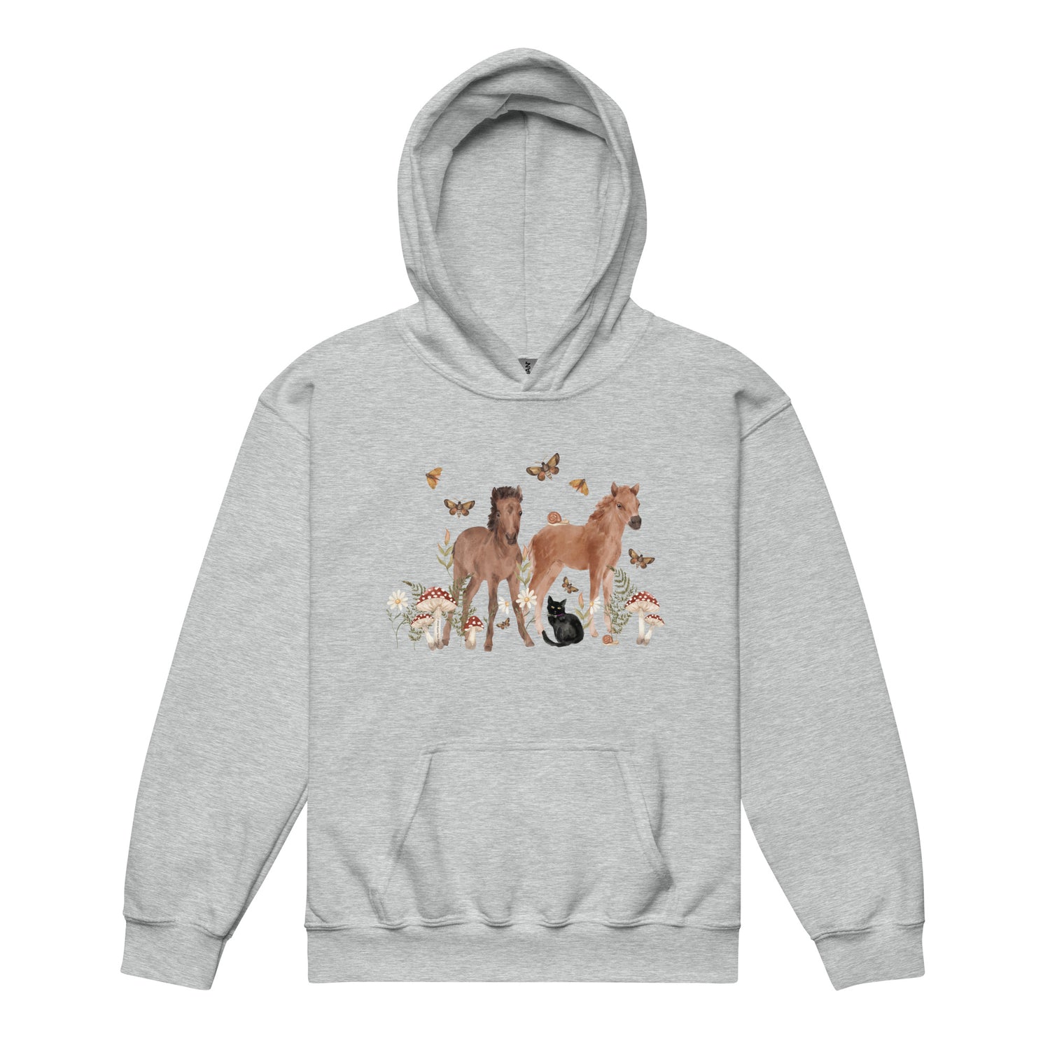 KIDS Gidget and Ginny Hoodie by Katie Van Slyke - Sport Grey