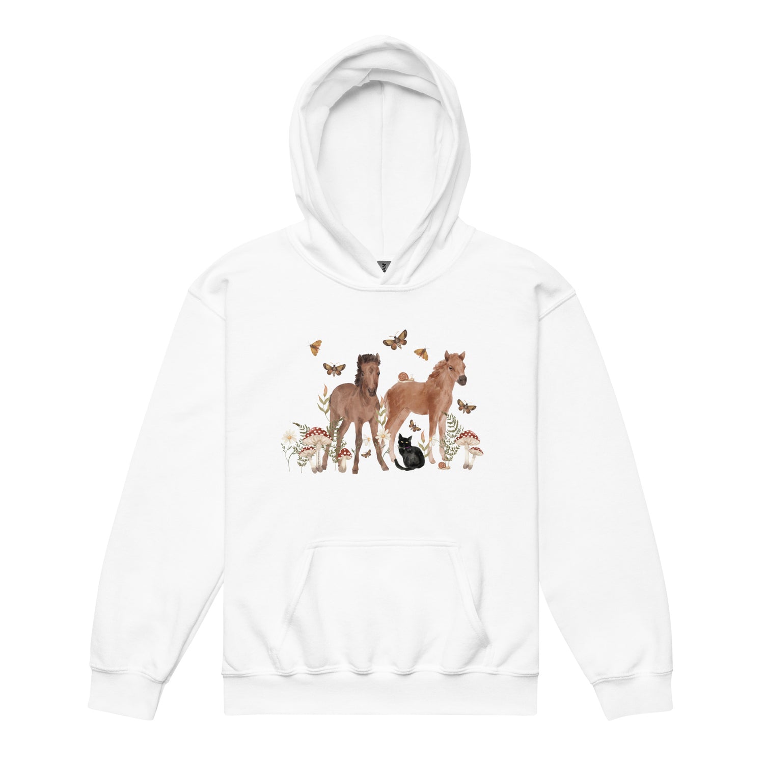 KIDS Gidget and Ginny Hoodie by Katie Van Slyke - White