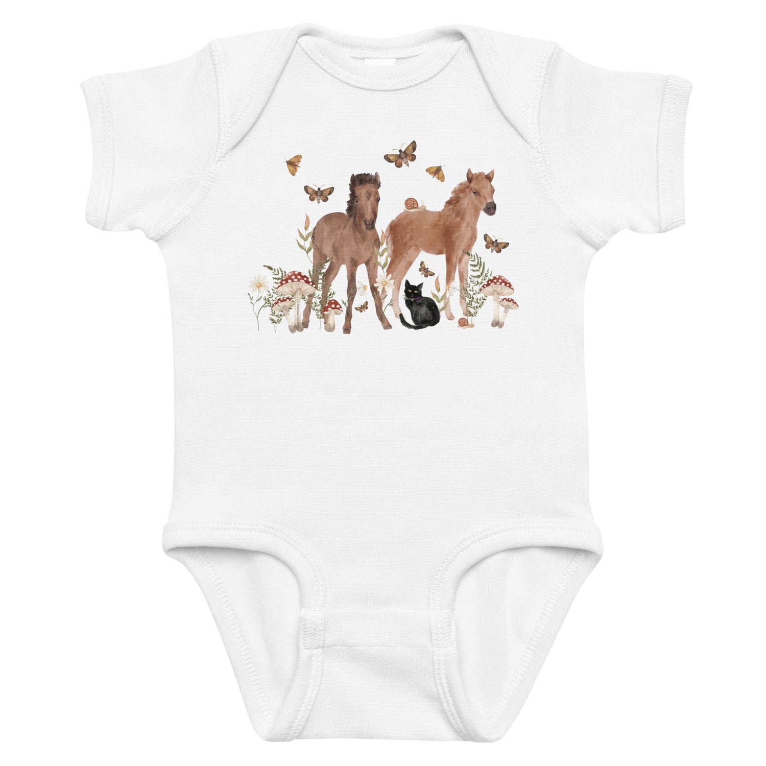 KIDS Gidget and Ginny Onesie by Katie Van Slyke - White