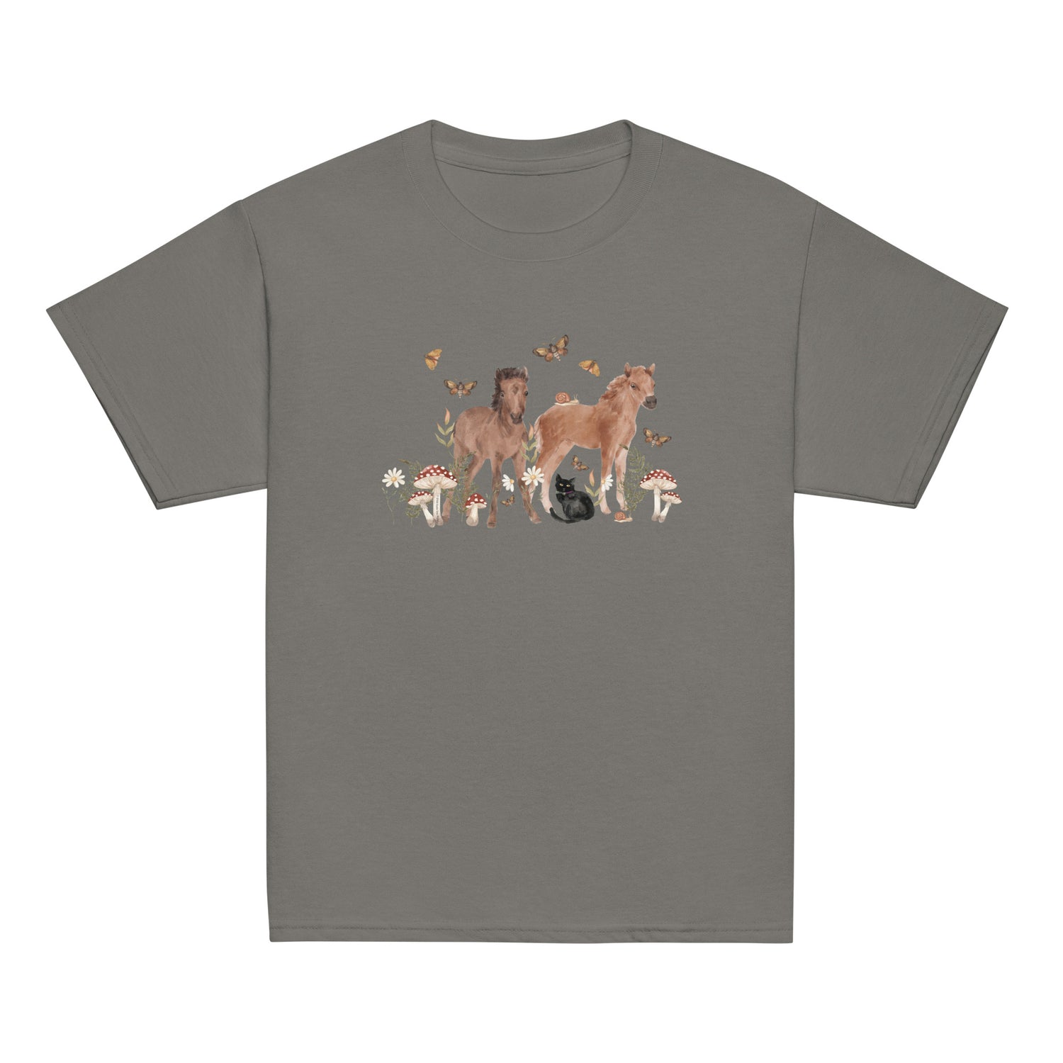 KIDS Gidget and Ginny T-Shirt by Katie Van Slyke - Charcoal