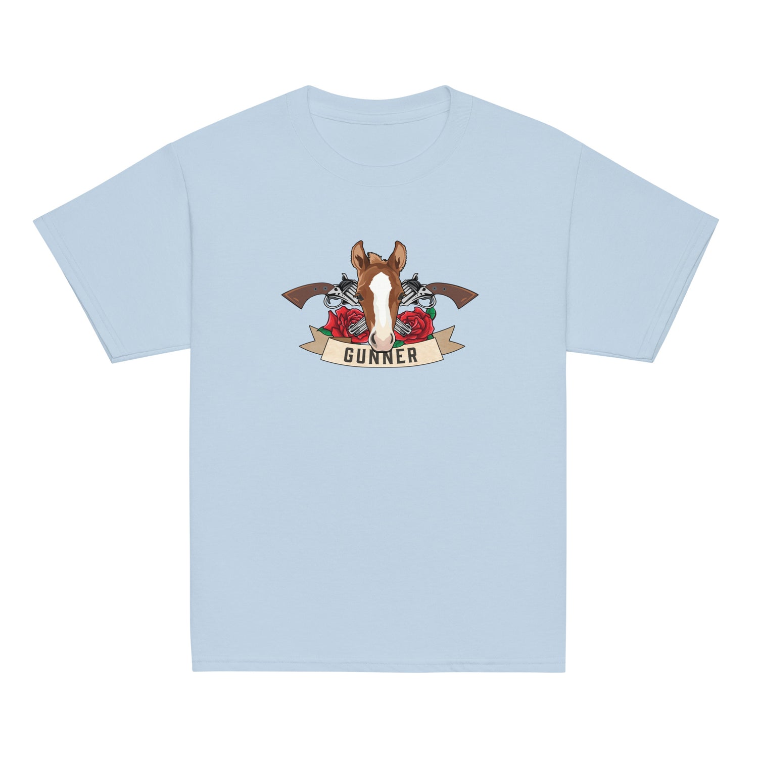 kids-gunner-t-shirt-by-katie-van-slyke-light-blue