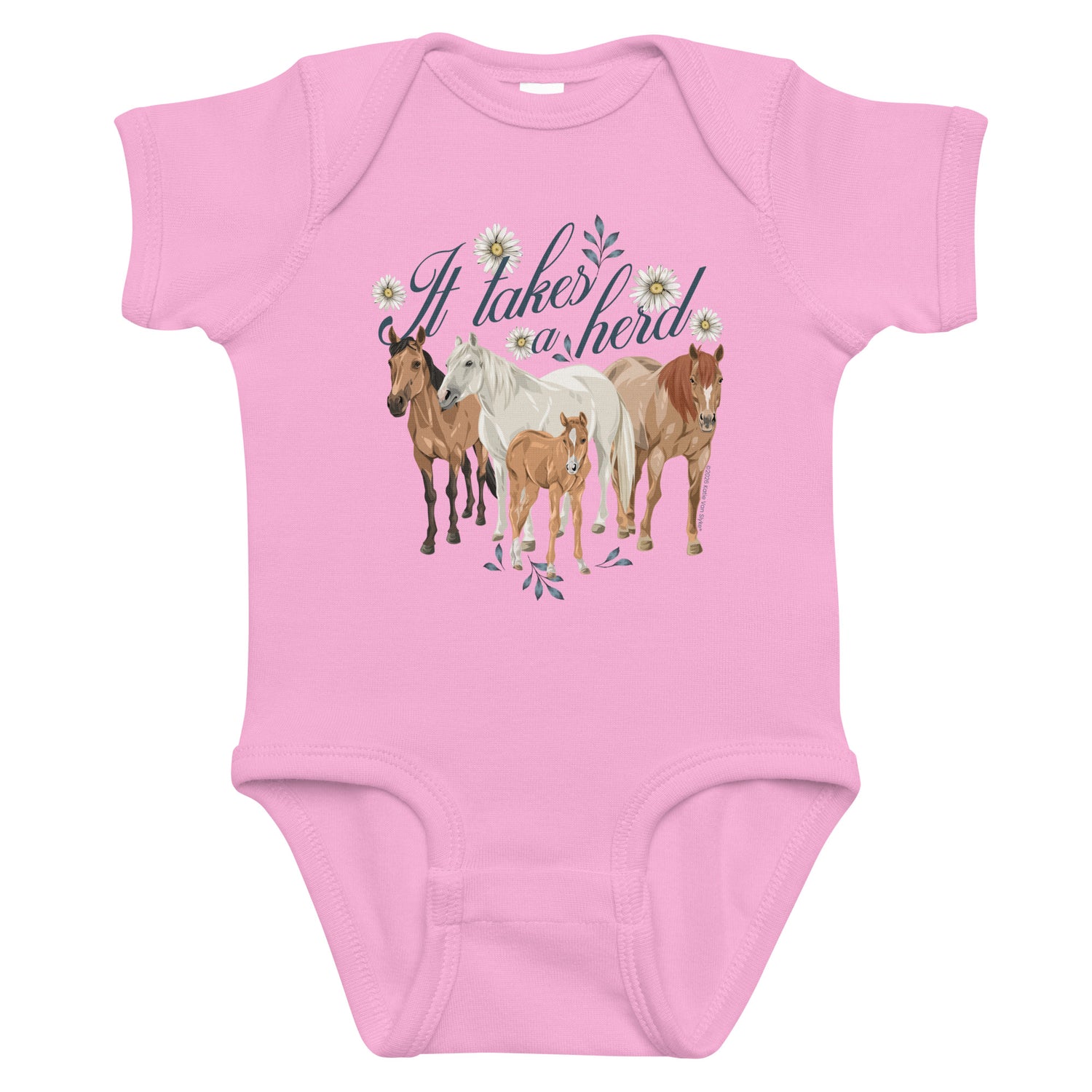 kids-it-takes-a-herd-onesie-by-katie-van-slyke-pink