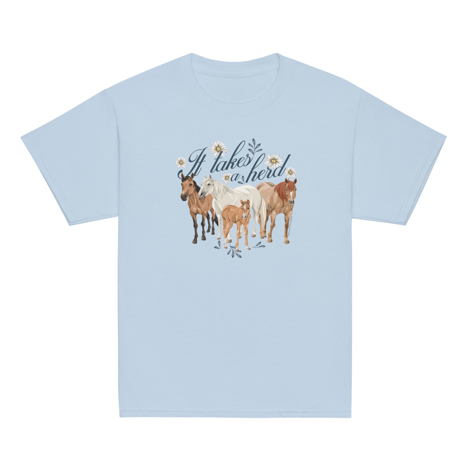 kids-it-takes-a-herd-t-shirt-by-katie-van-slyke-light-blue