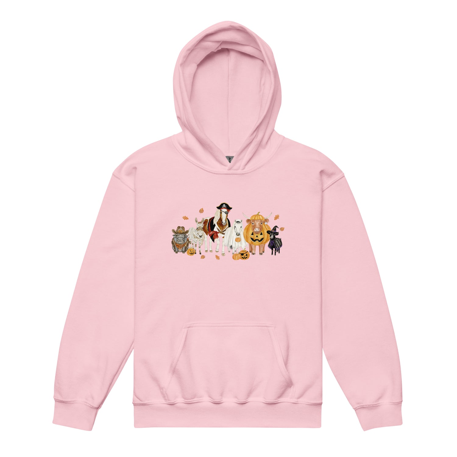 KIDS Spooky Crew Hoodie by Katie Van Slyke - Light Pink
