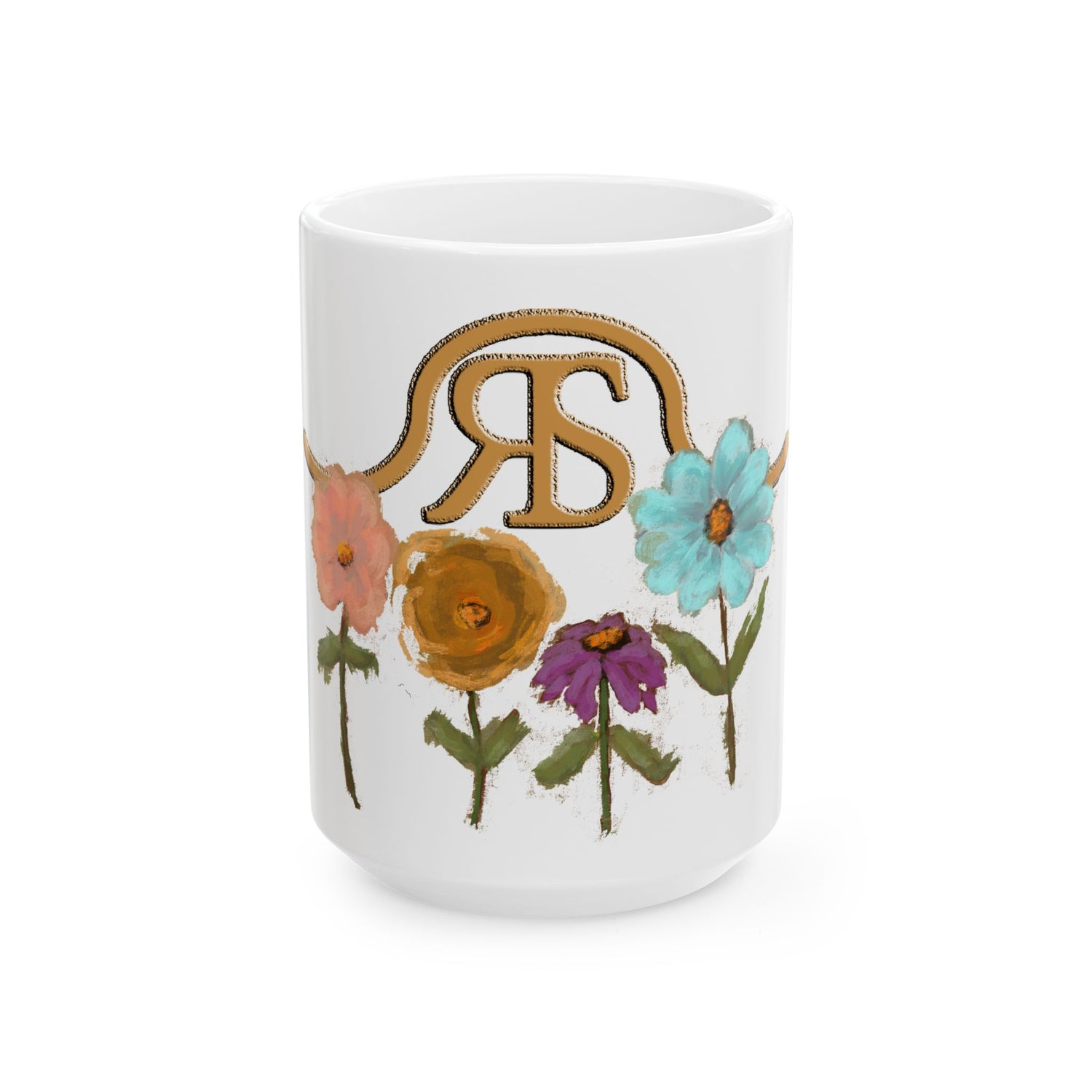 RS Blooms Mugs by Terri Van Slyke - 15oz front