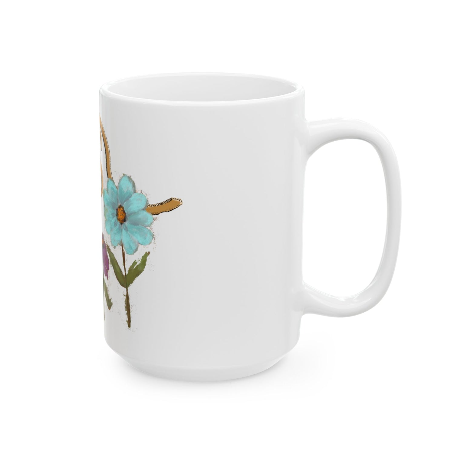 RS Blooms Mugs by Terri Van Slyke - 15oz right