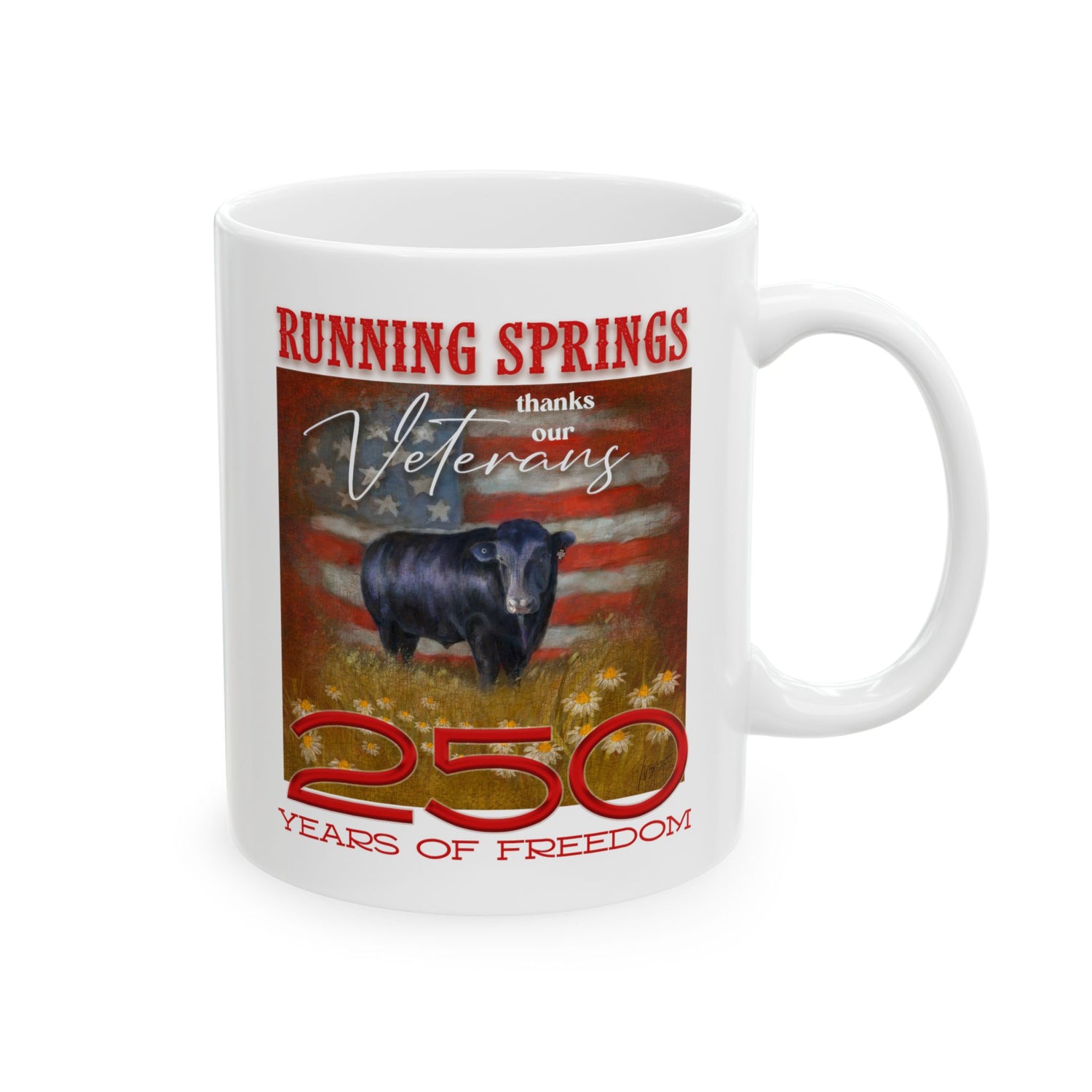 Running Springs 250 Mugs by Terri Van Slyke - 11oz right