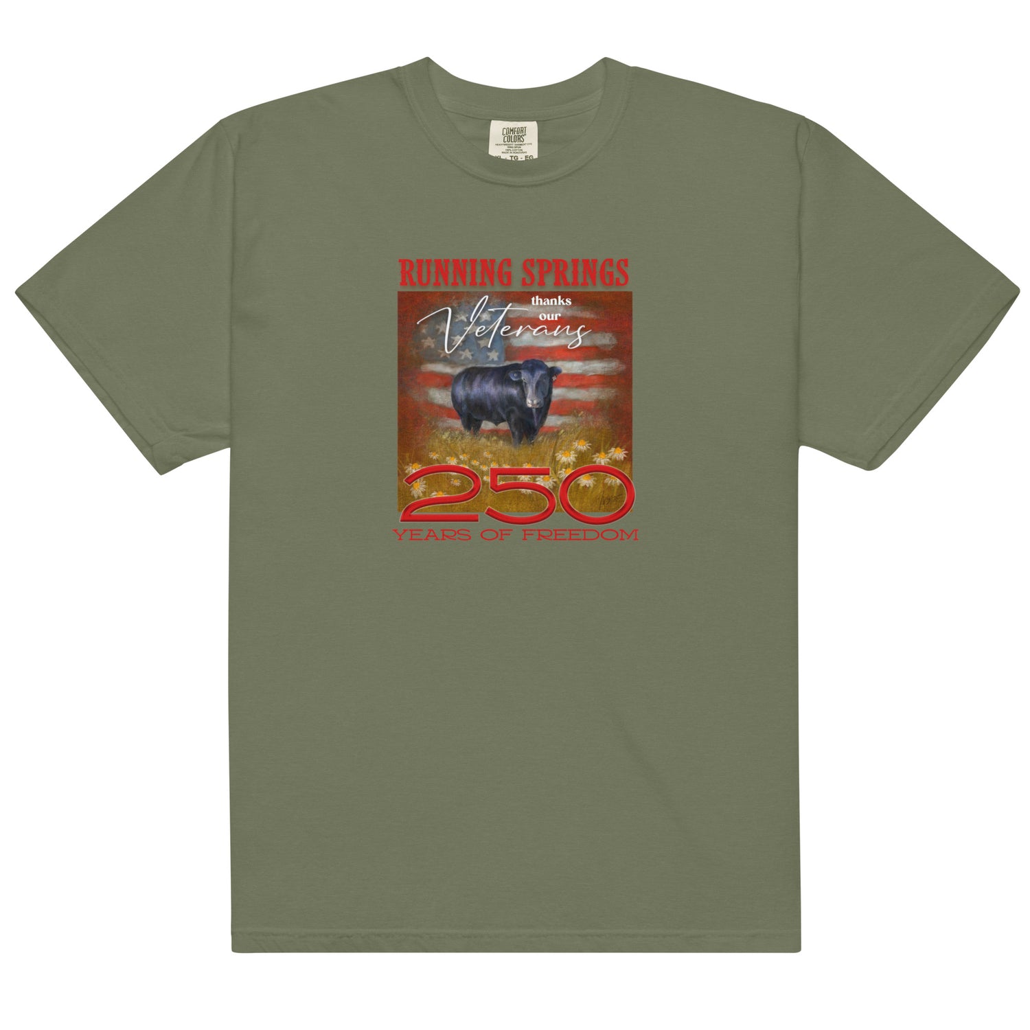 Running Springs 250 T-Shirt by Terri Van Slyke - Moss