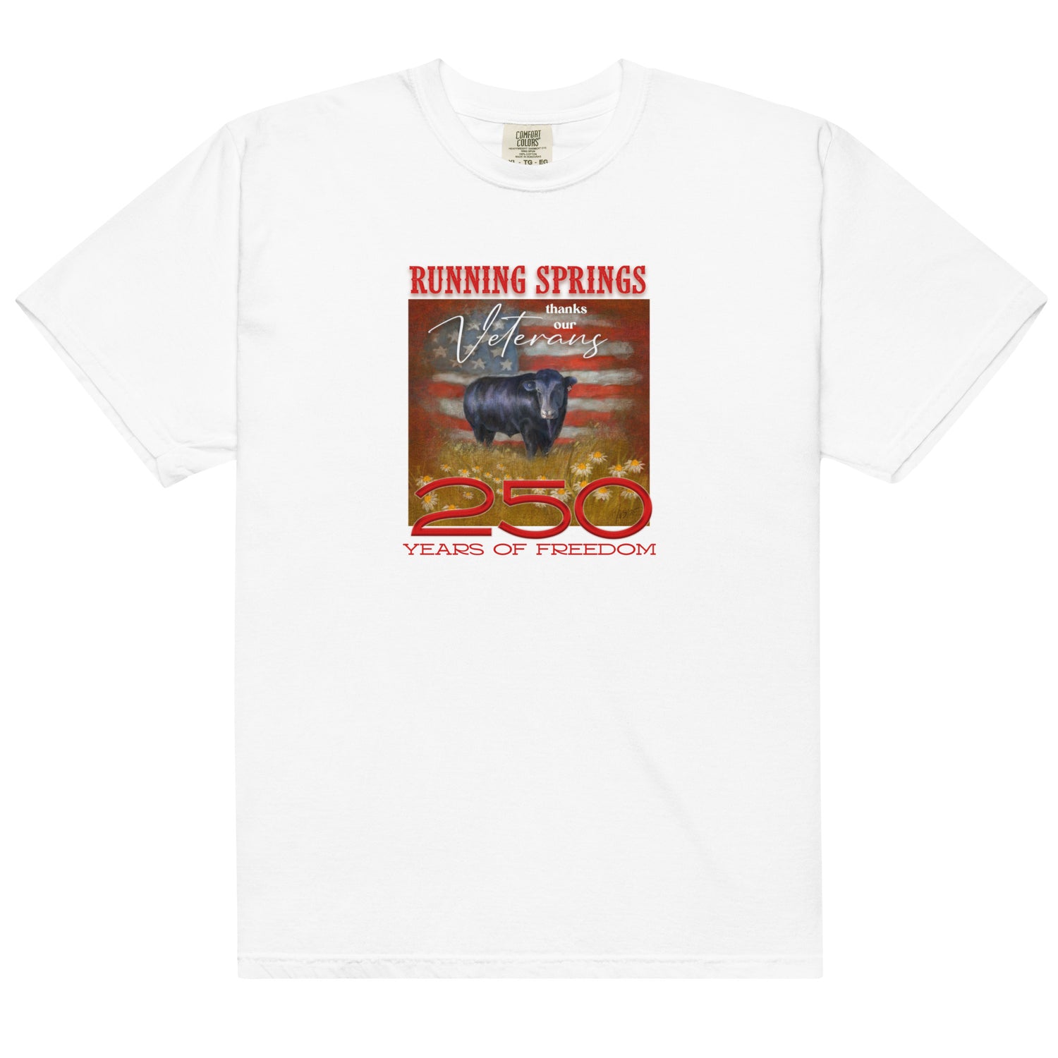 Running Springs 250 T-Shirt by Terri Van Slyke - White