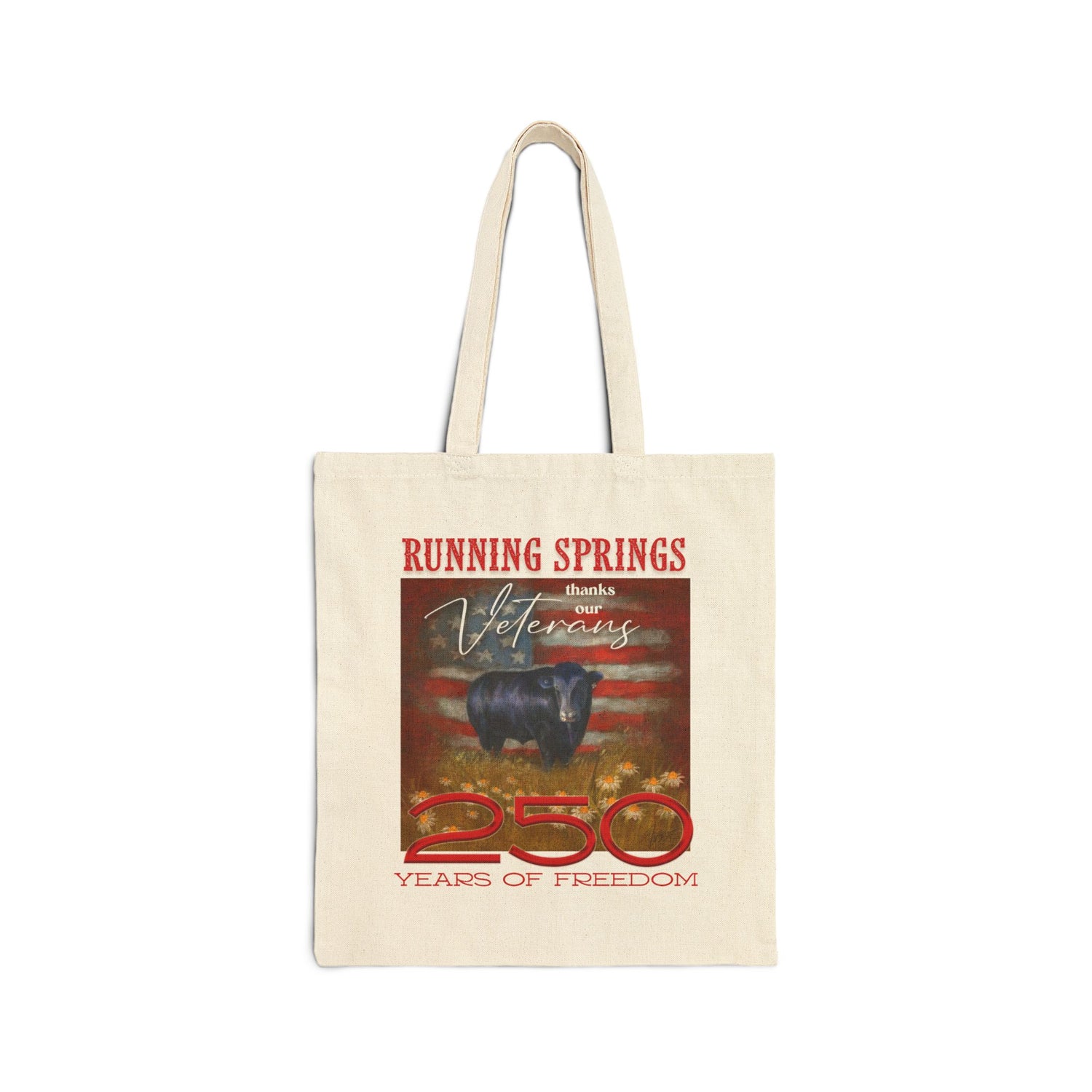 Running Springs 250 Tote Bag by Terri Van Slyke - Front