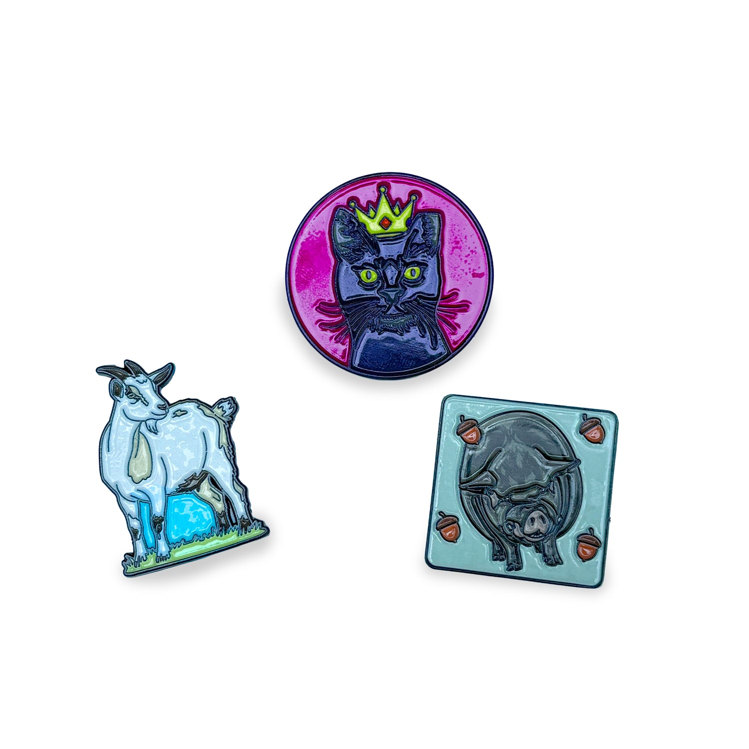 Farm Favorites Pins 3-Pack by Katie Van Slyke®