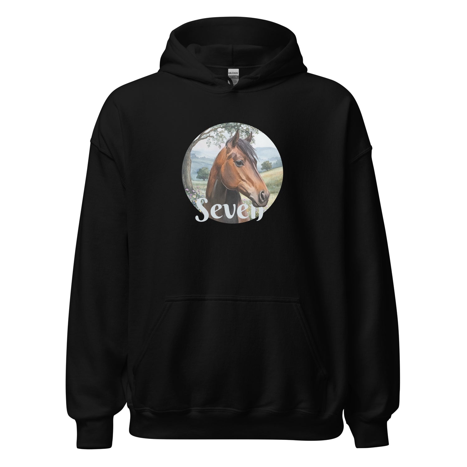 Seven Hoodie by Katie Van Slyke - Black