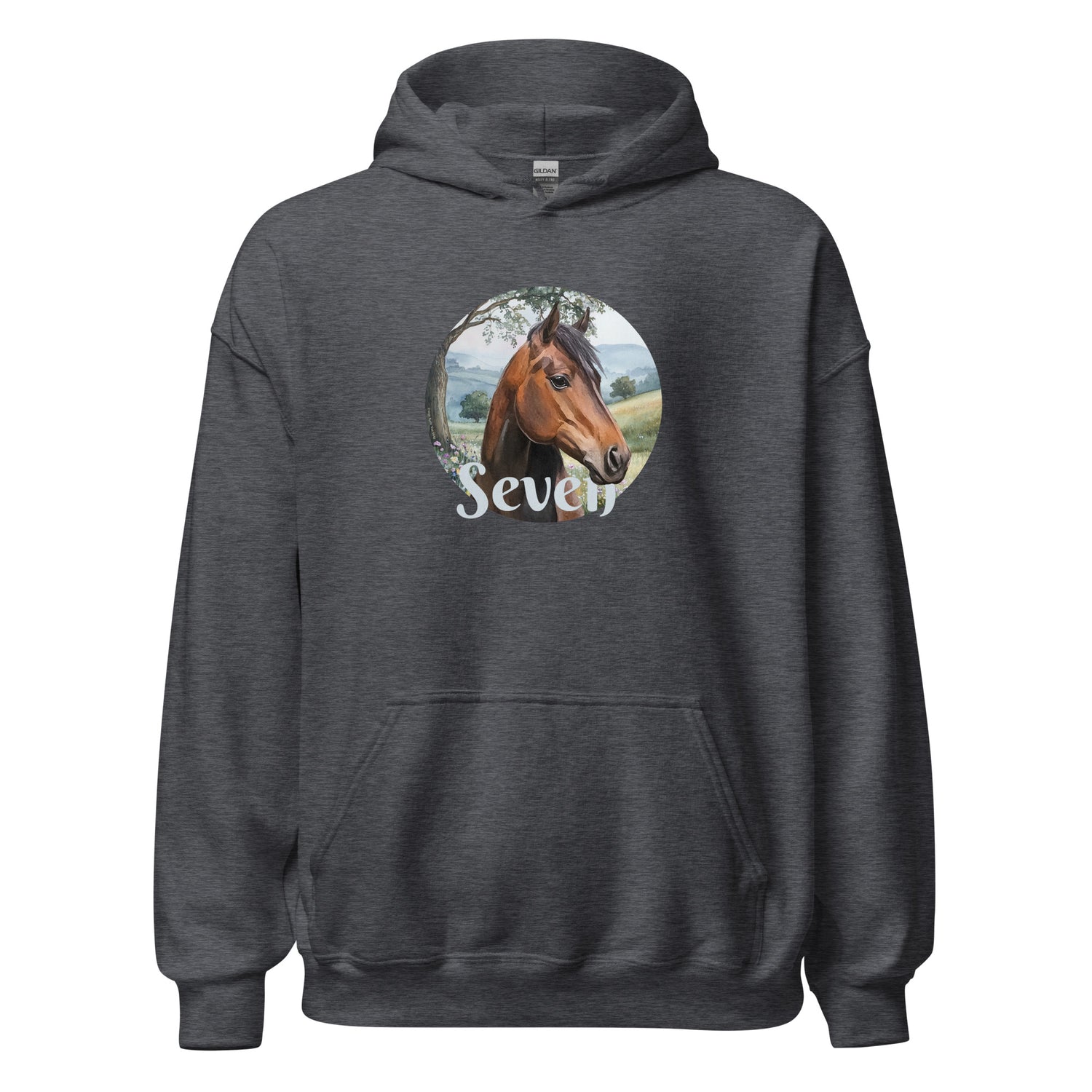 Seven Hoodie by Katie Van Slyke - Dark Heather