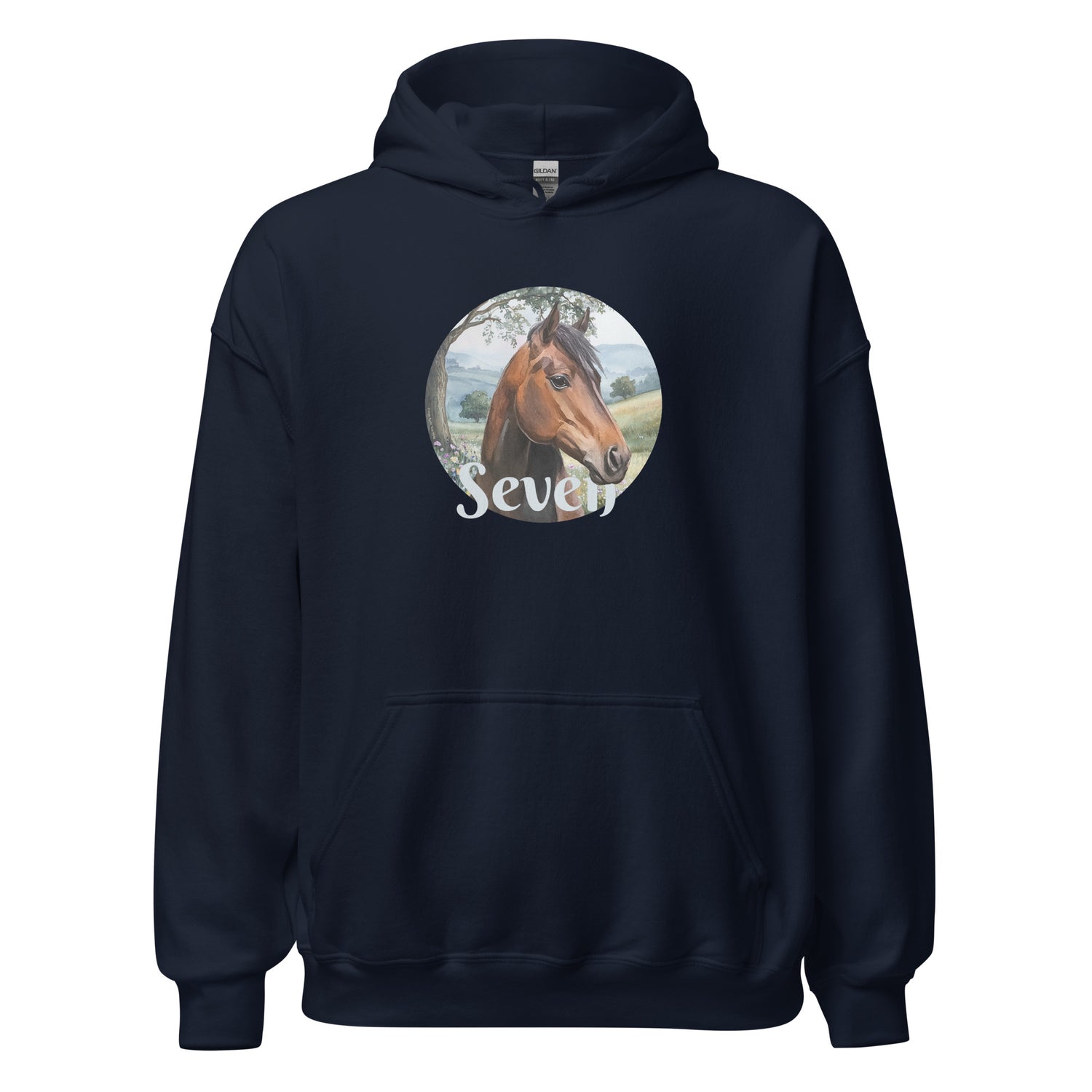 Seven Hoodie by Katie Van Slyke - Navy