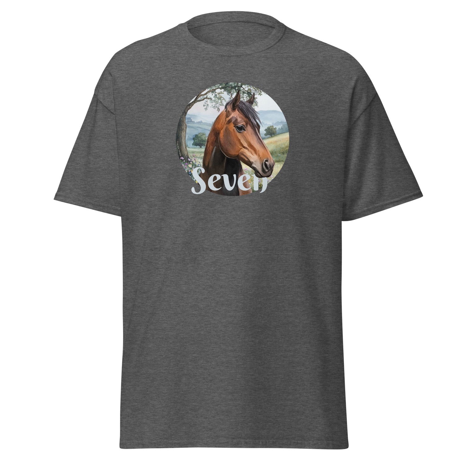 Seven T-Shirt by Katie Van Slyke - Dark Heather
