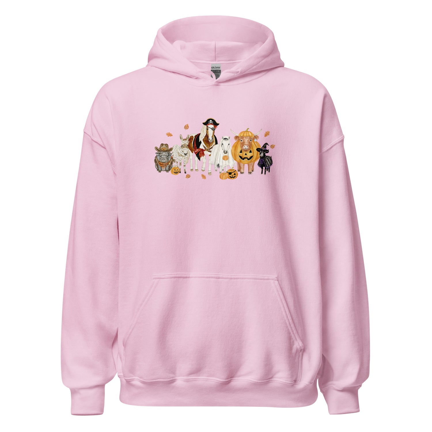 Spooky Crew Hoodie by Katie Van Slyke - Light Pink