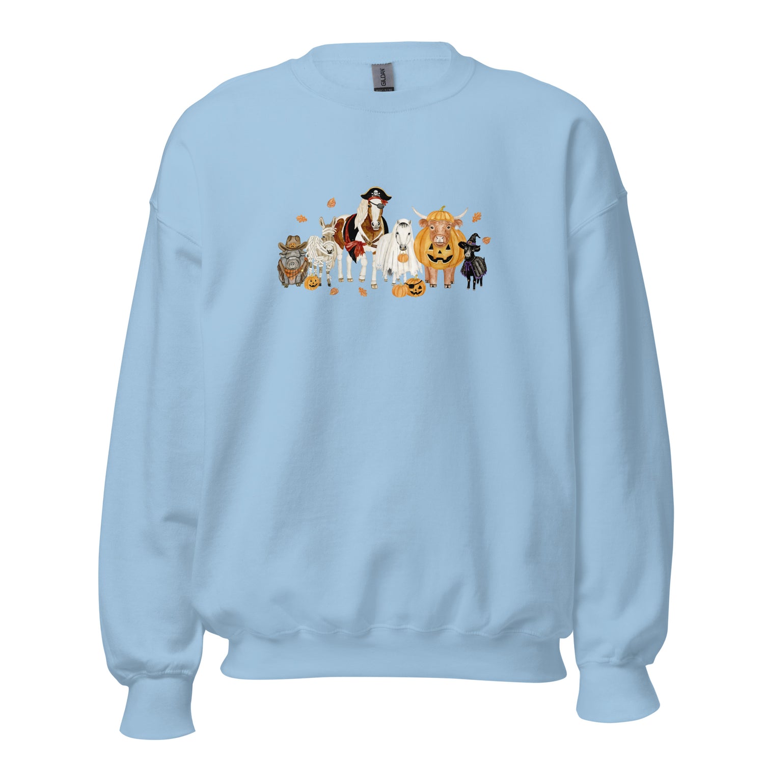 Spooky Crew Sweatshirt by Katie Van Slyke - Light Blue