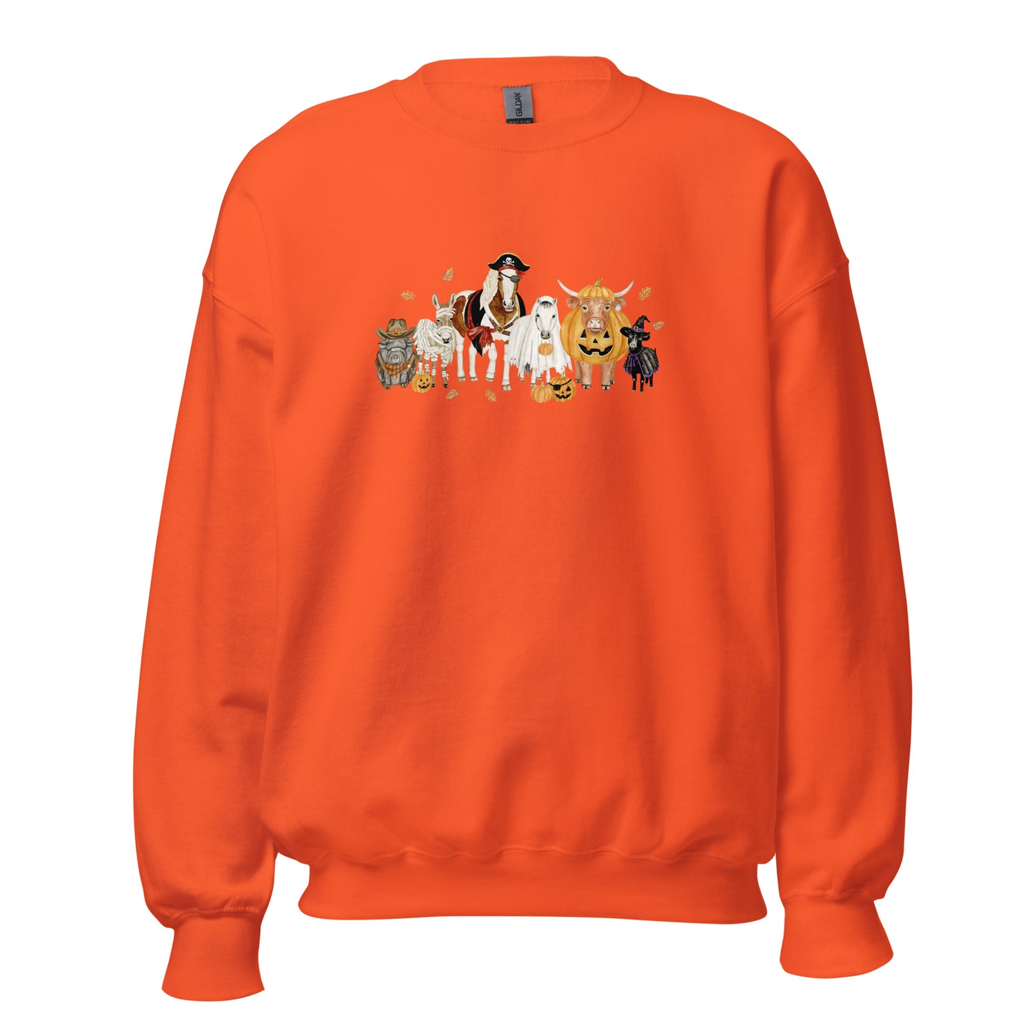 Spooky Crew Sweatshirt by Katie Van Slyke - Orange
