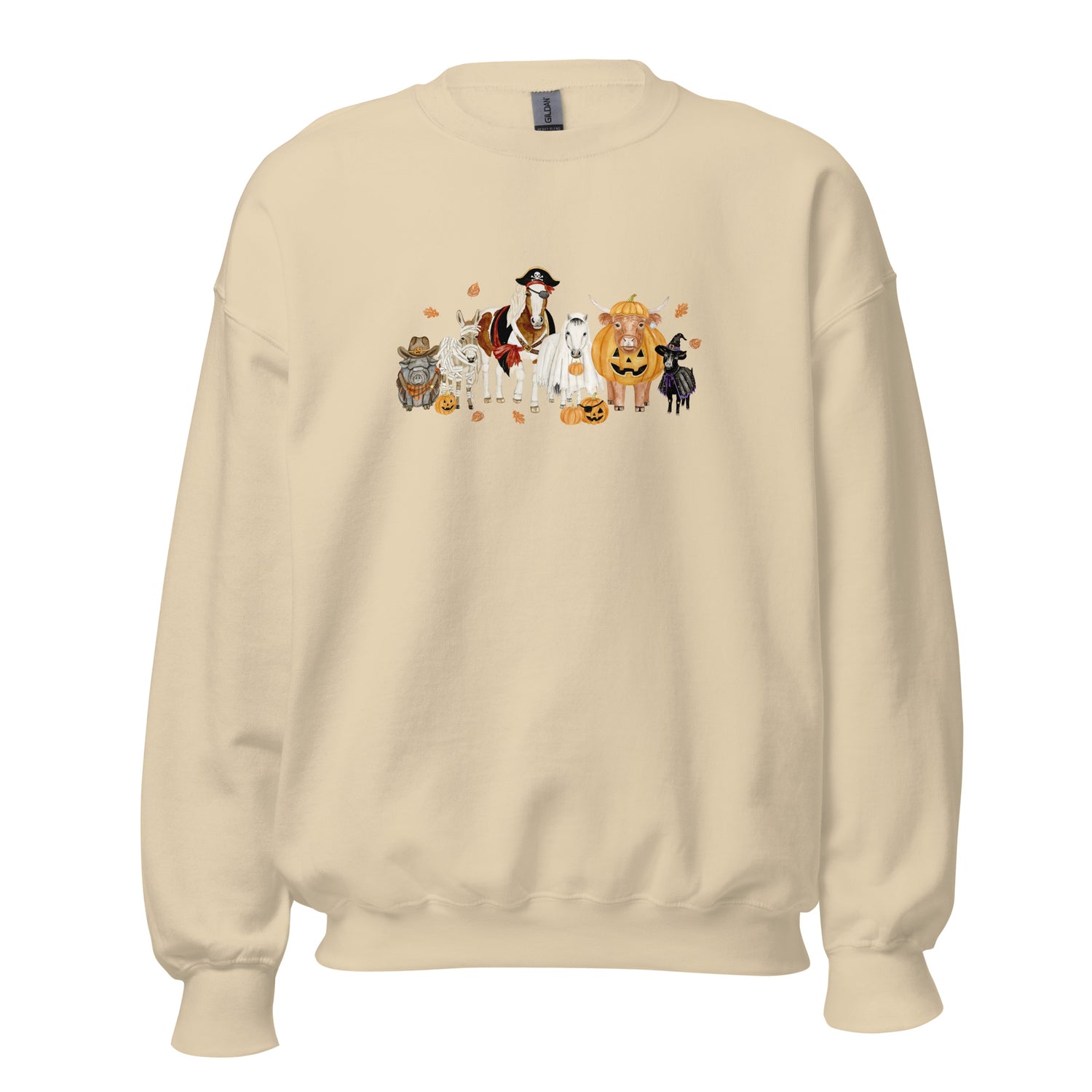 Spooky Crew Sweatshirt by Katie Van Slyke - Sand