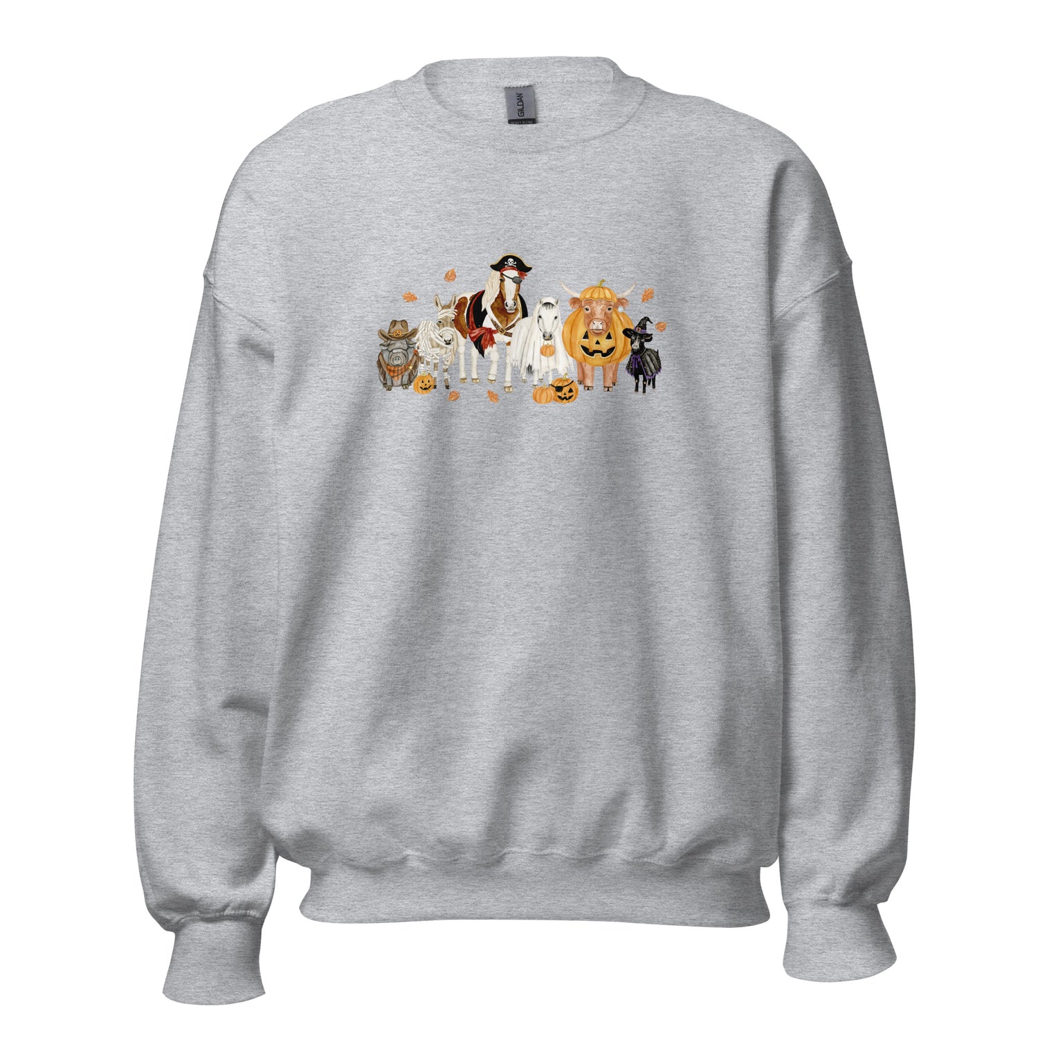 Spooky Crew Sweatshirt by Katie Van Slyke - Sport Grey