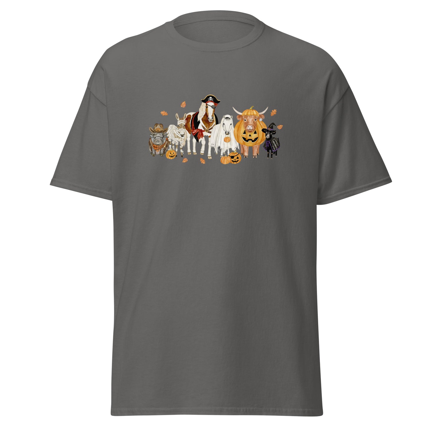 Spooky Crew T-Shirt by Katie Van Slyke - Charcoal