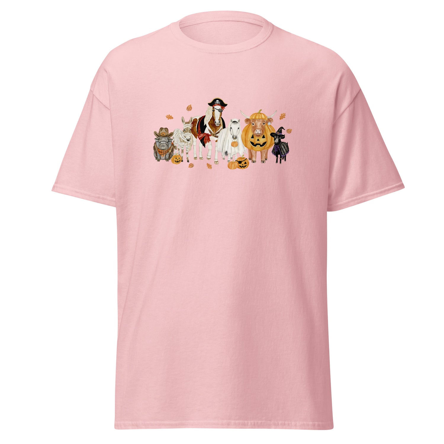 Spooky Crew T-Shirt by Katie Van Slyke - Light Pink