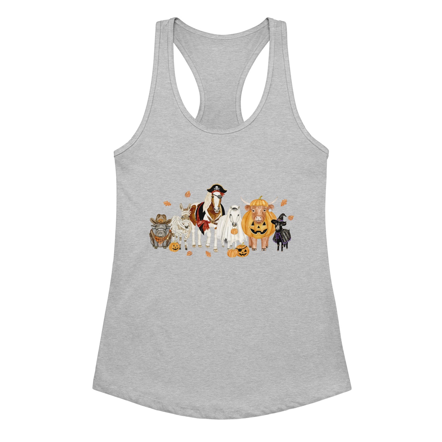 Spooky Crew Tank by Katie Van Slyke - Heather Gray