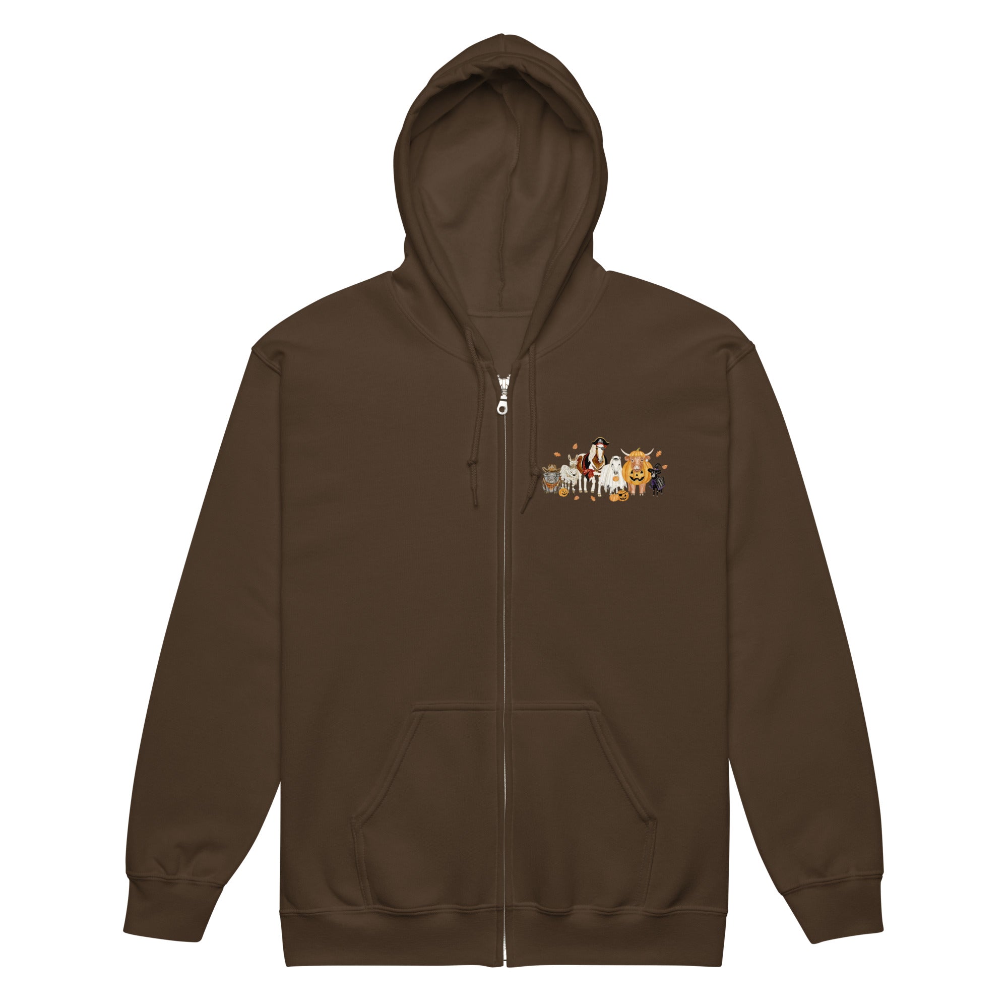Spooky Crew Zip-Up Hoodie by Katie Van Slyke®