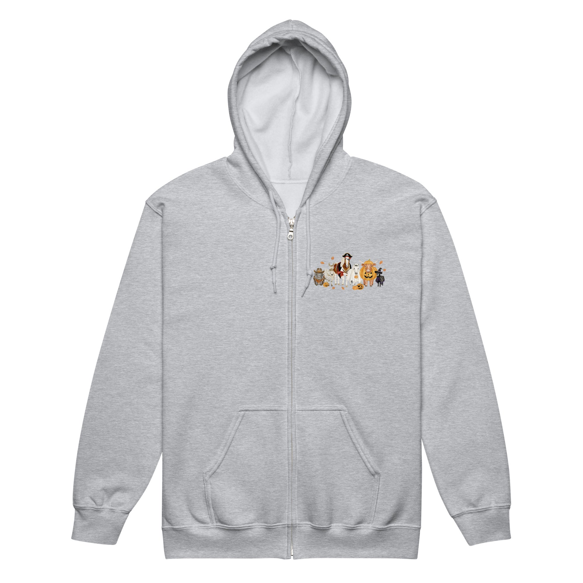 Spooky Crew Zip-Up Hoodie by Katie Van Slyke®